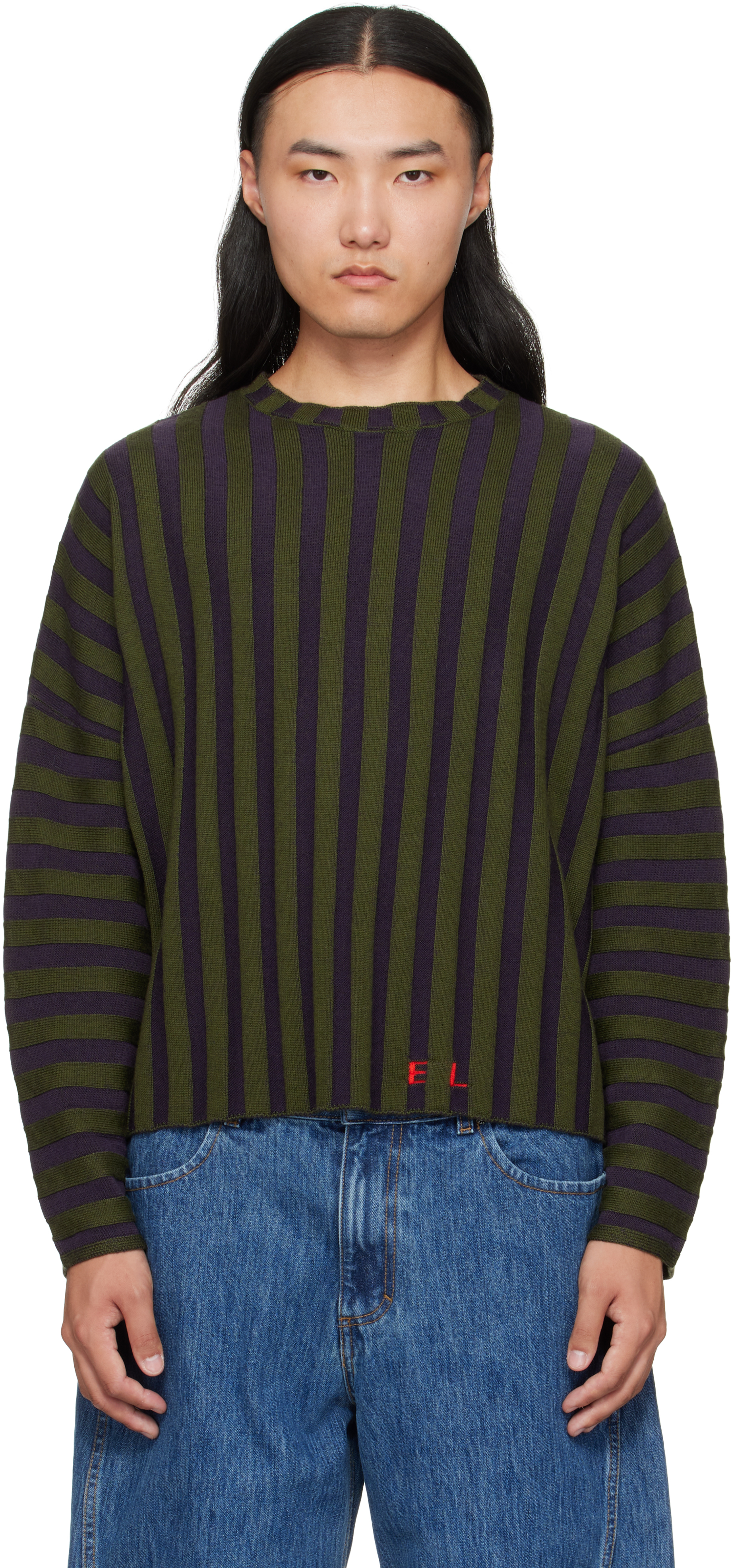 SALE18aw ECKHAUS LATTA マルチカラーアルパカニットセーター SALE18aw ECKHAUS LATTA マルチカラーアルパカニットセーター