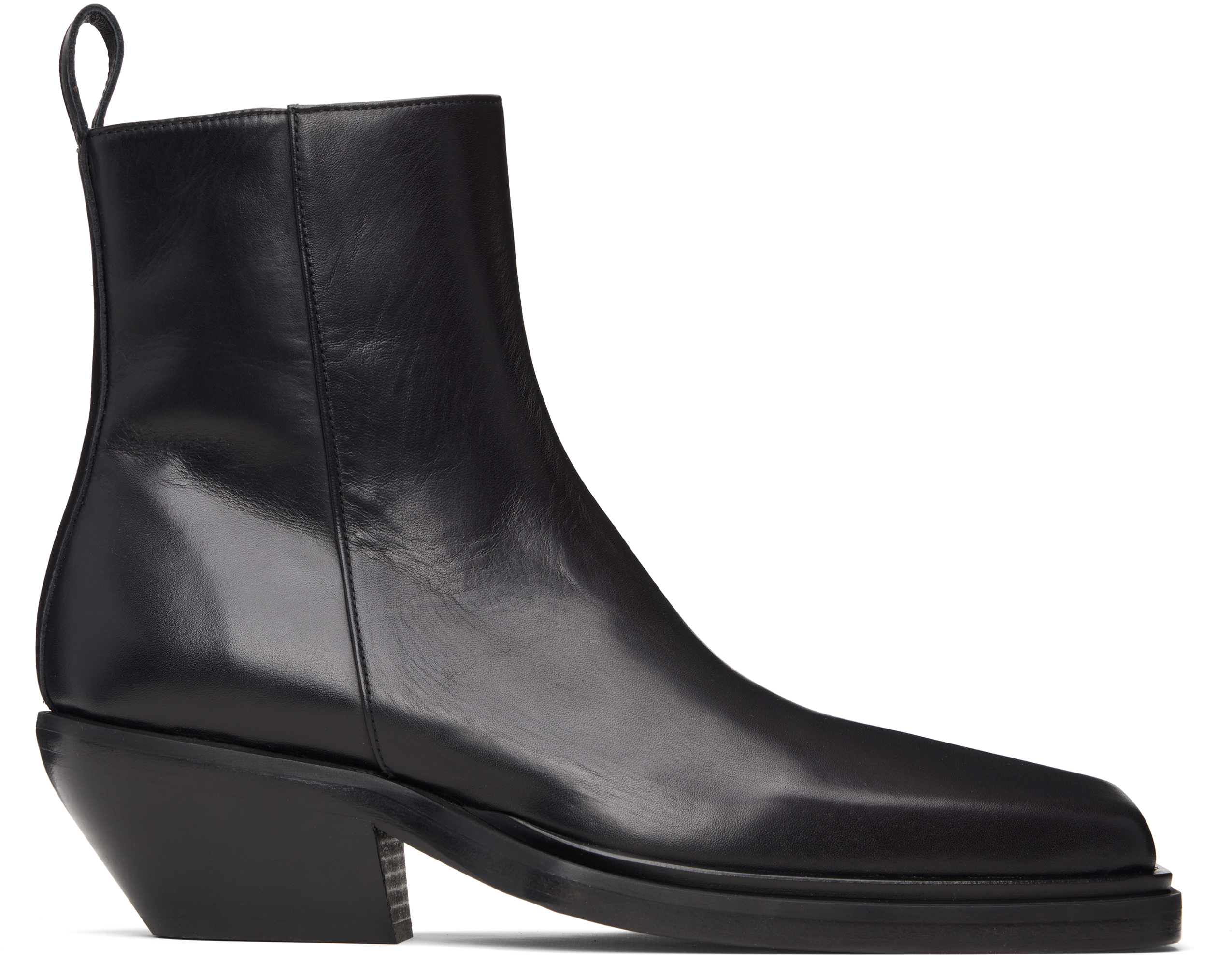 Egonlab Black Ankle Boots In Black