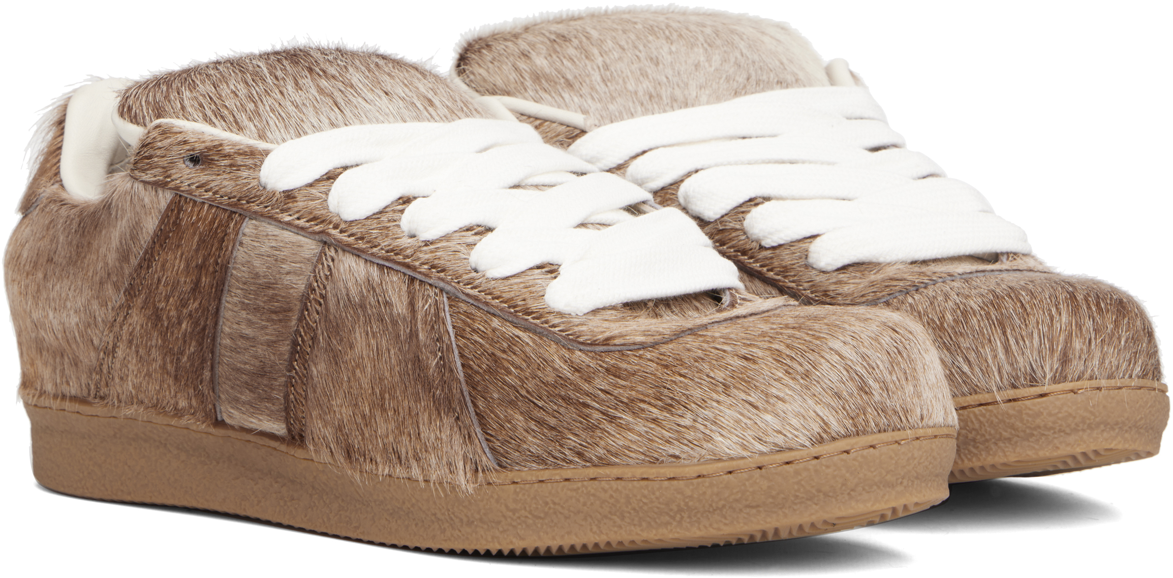Egonlab Beige Cush Sneakers In Nude