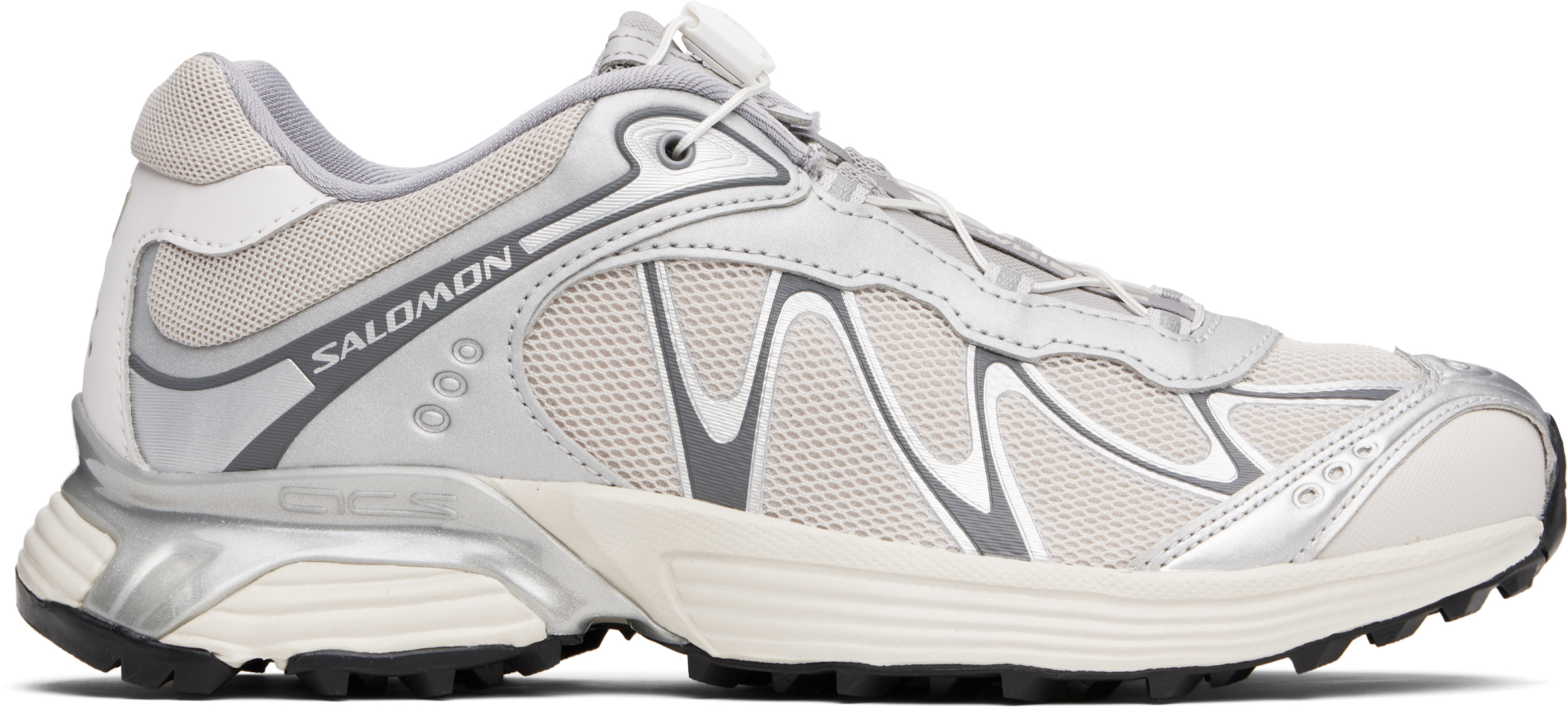 Silver & Beige XT-Whisper Sneakers