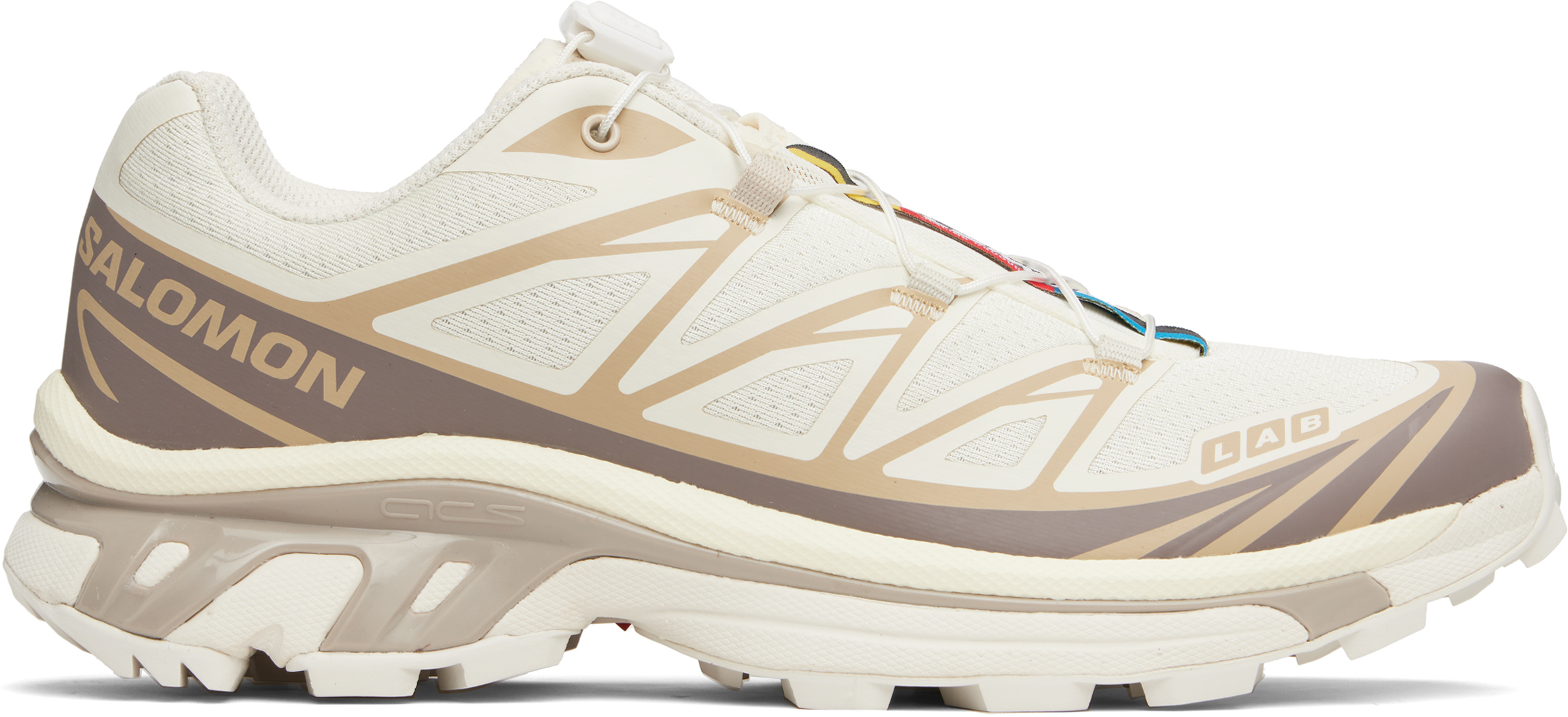 【関税込み】Salomon オフホワイト＆グレー XT-6 スニーカー ☆SALOMON☆XT-6 ADV White☆サロモン☆GTX☆送料・関税込☆男女