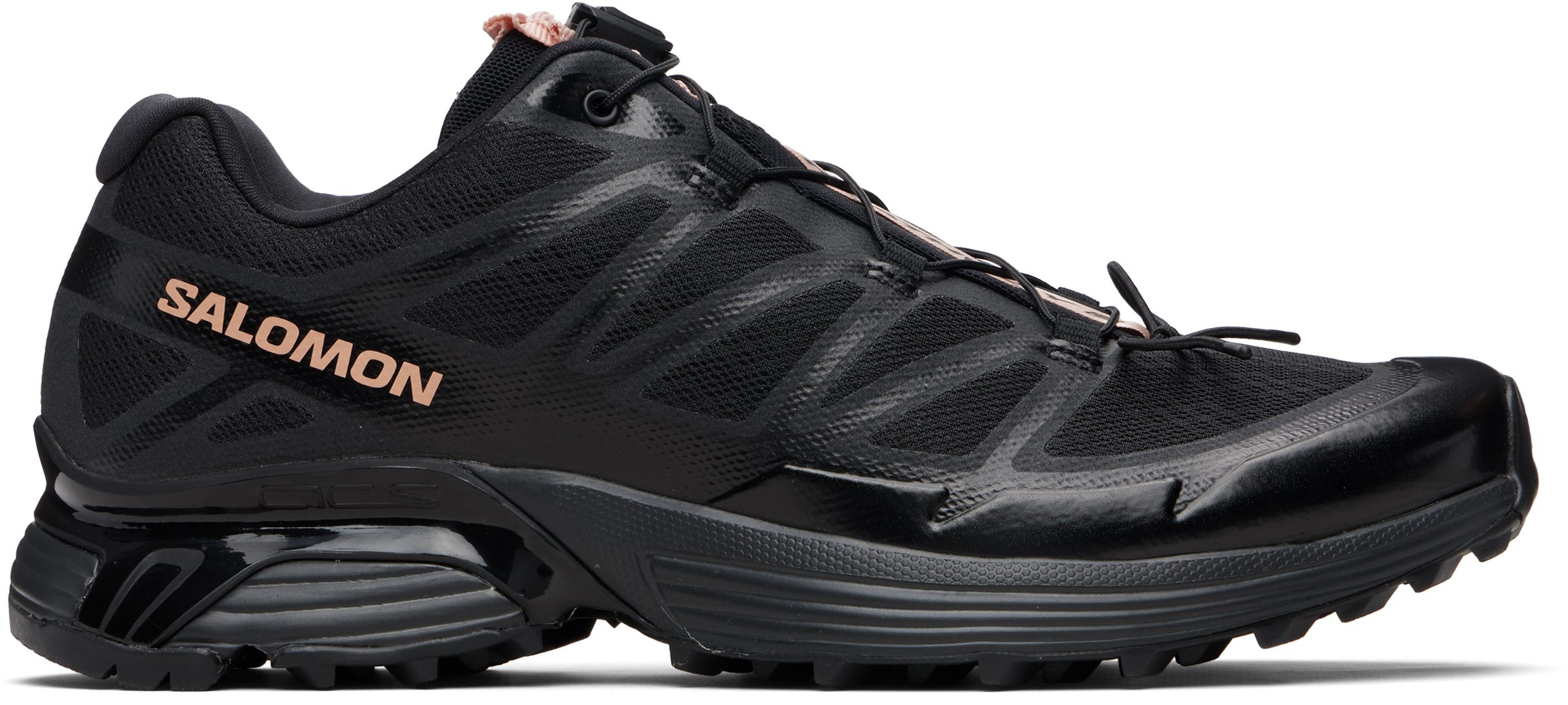 Black XT-Pathway 2 Satin Sneakers by Salomon on Sale