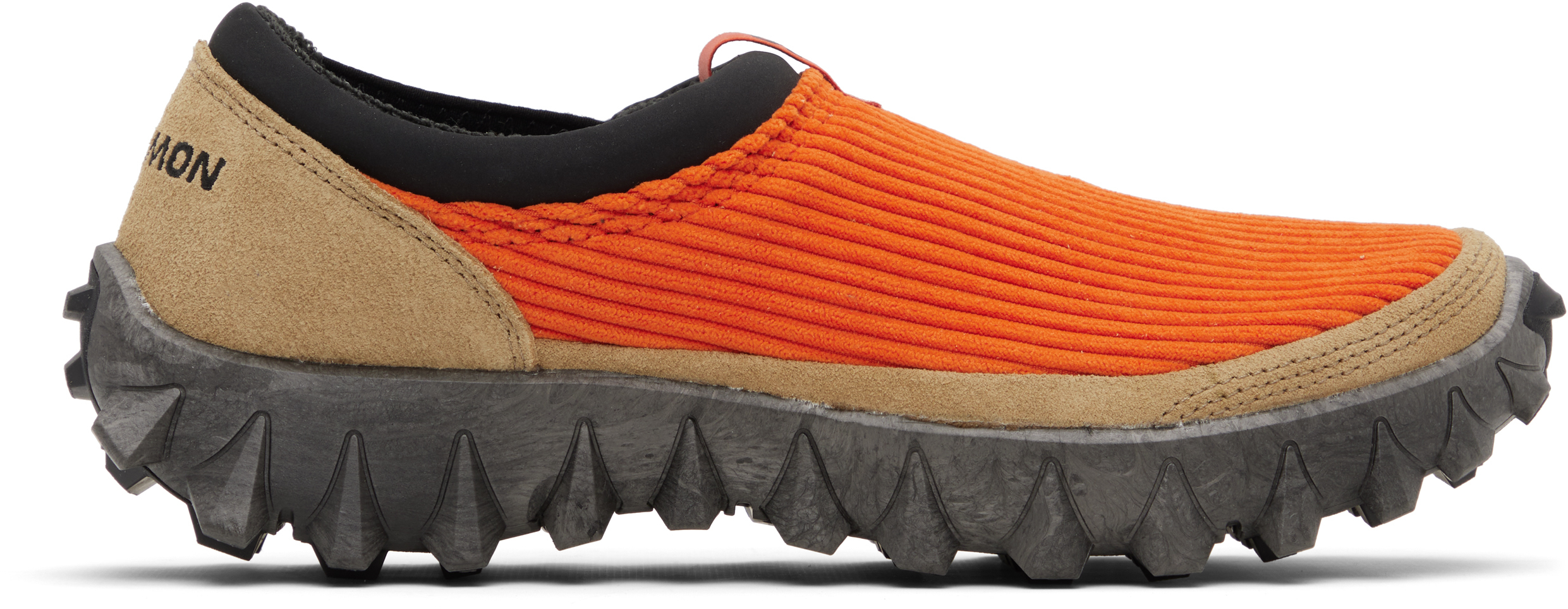 Orange Snowclog Corduroy Loafers by Salomon on Sale