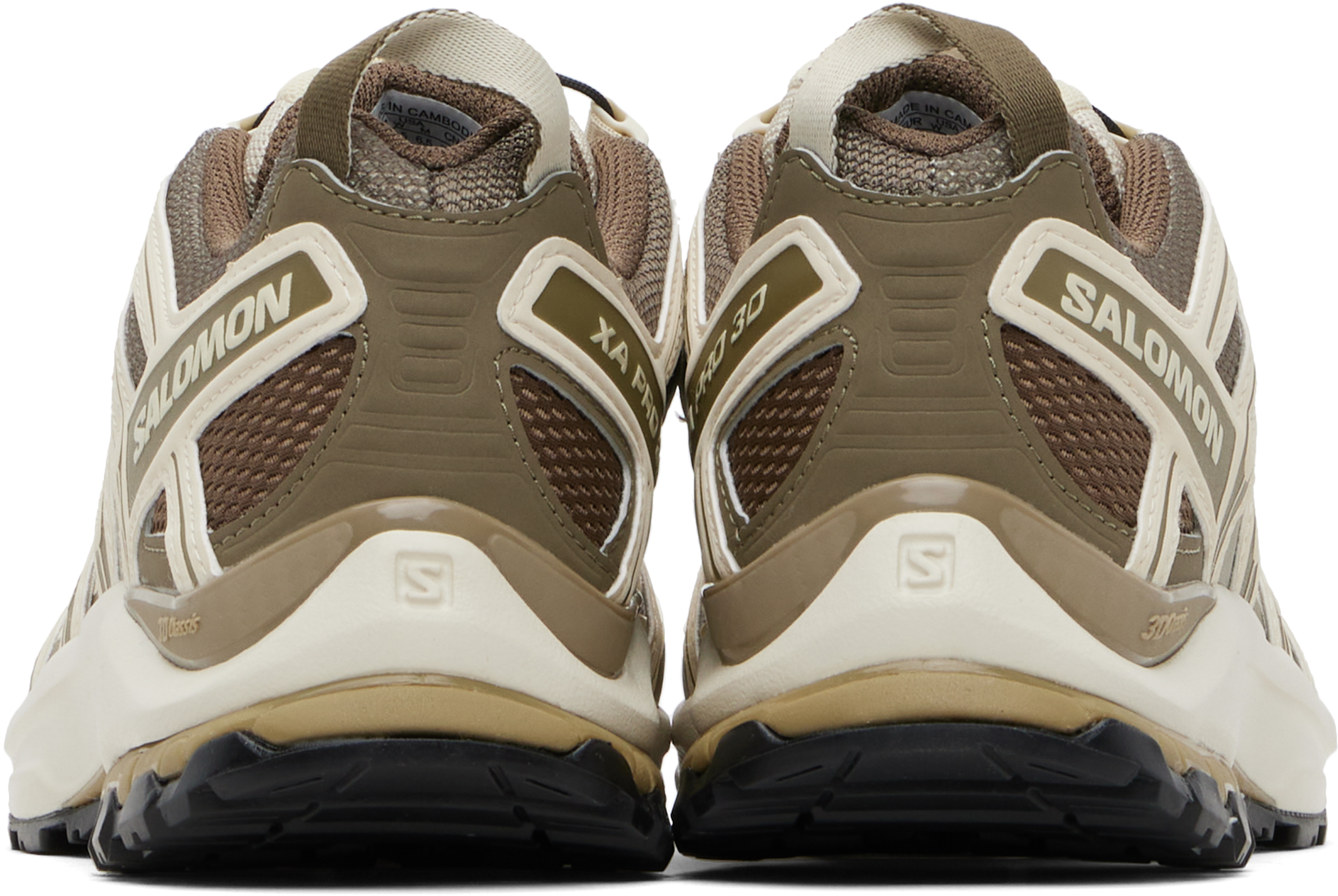 Salomon Xa Pro 3d Rubber-trimmed Mesh Sneakers In Brown