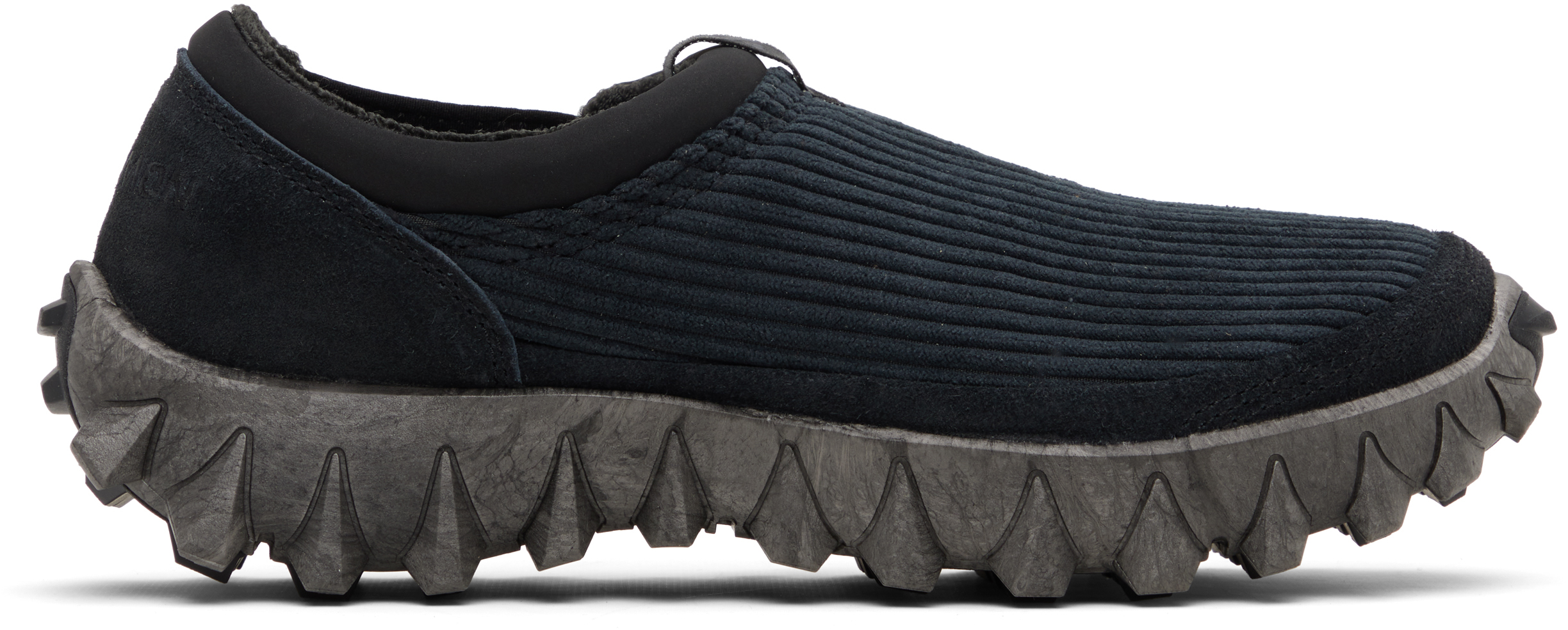 Black Snowclog Corduroy Loafers by Salomon on Sale