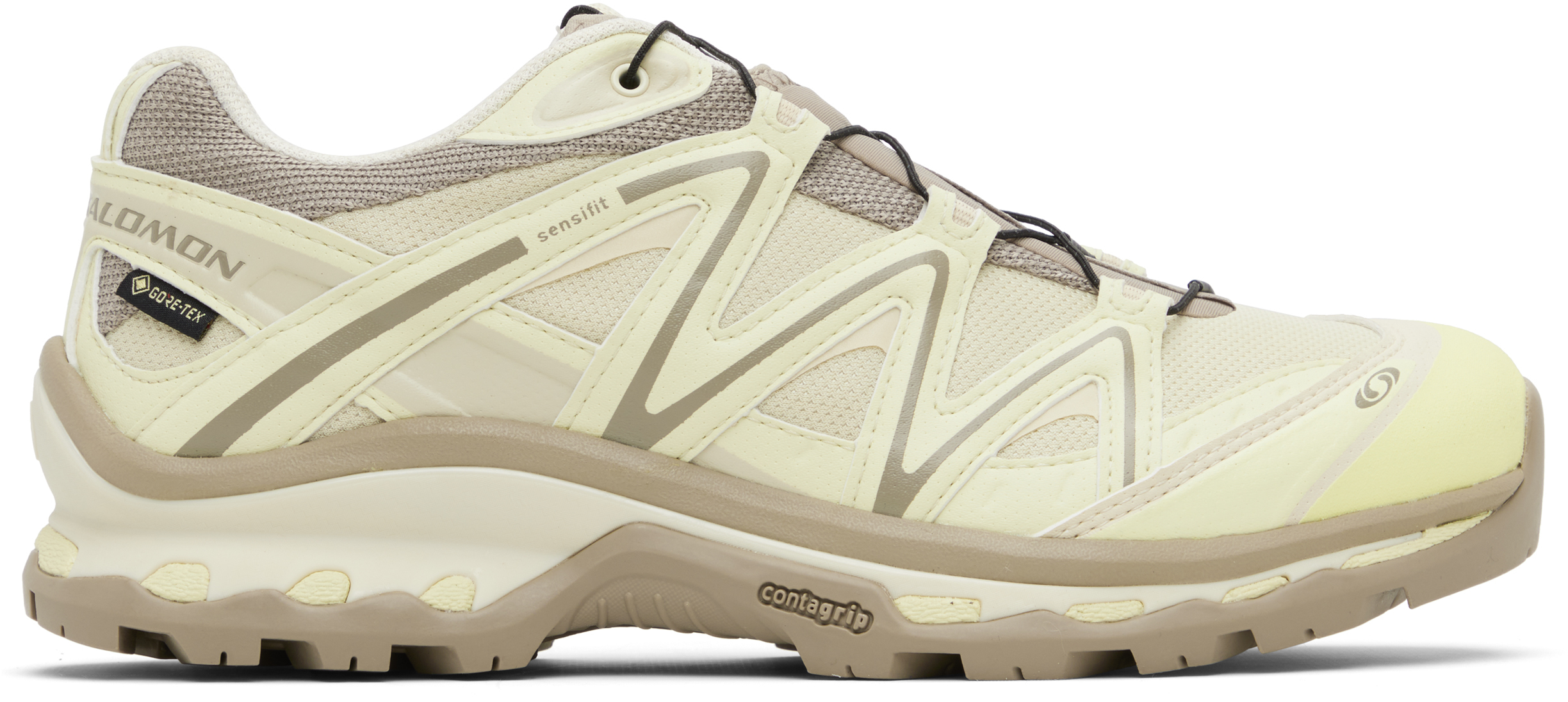 SALOMON XT-Questスニーカーベージュ/グレーオリーブ Salomon: Gray XT-QUEST GORE-TEX Sneakers | SSENSE Canada