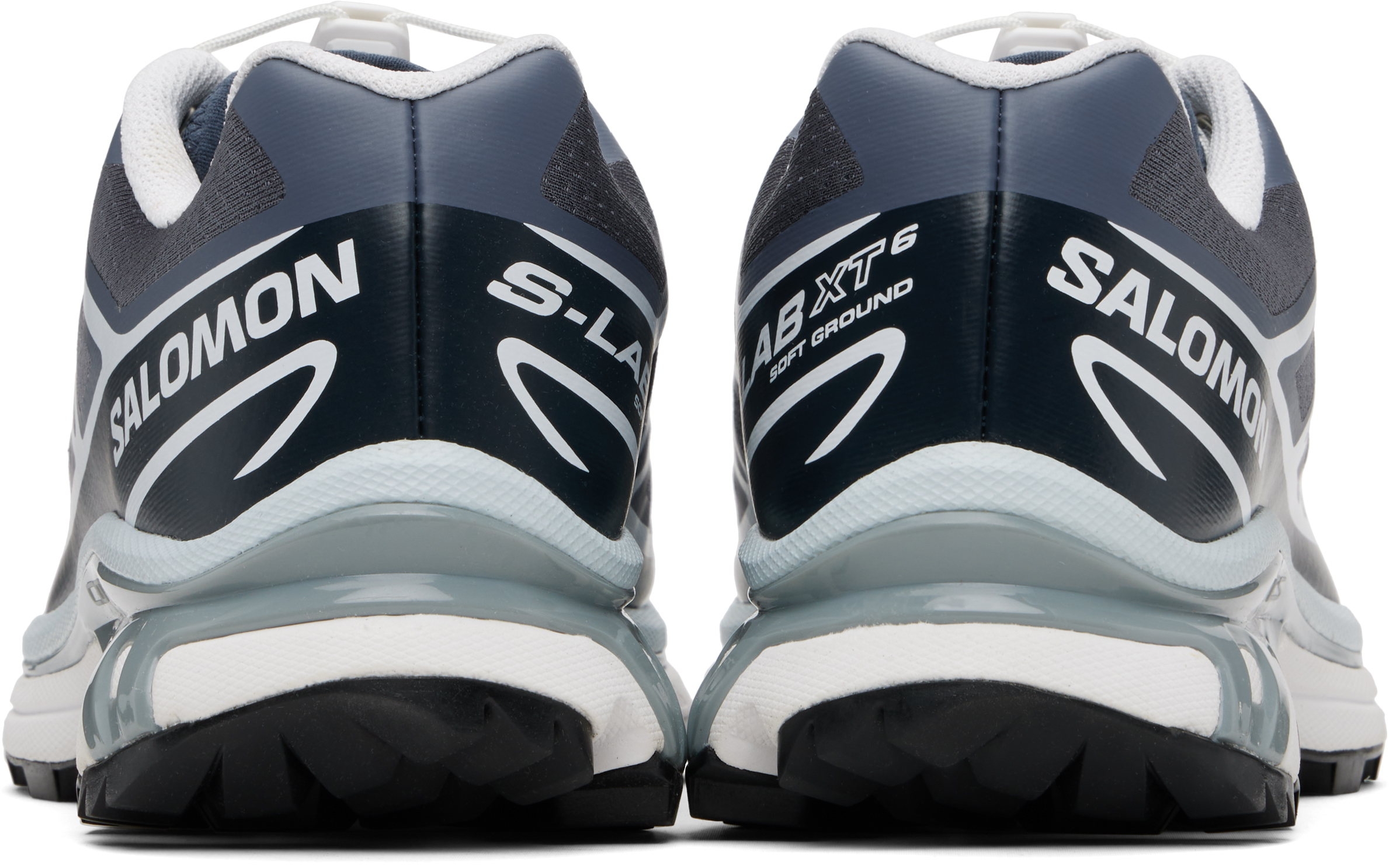 Salomon Xt-6 Grisaille Grey Mesh Sneakers In Gray
