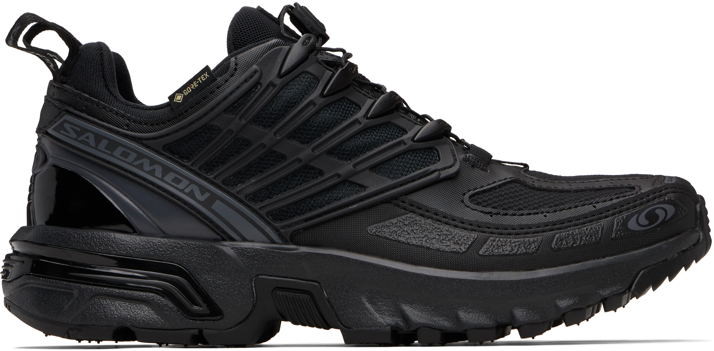 Salomon Black Acs Pro Gore-tex Sneakers In Black