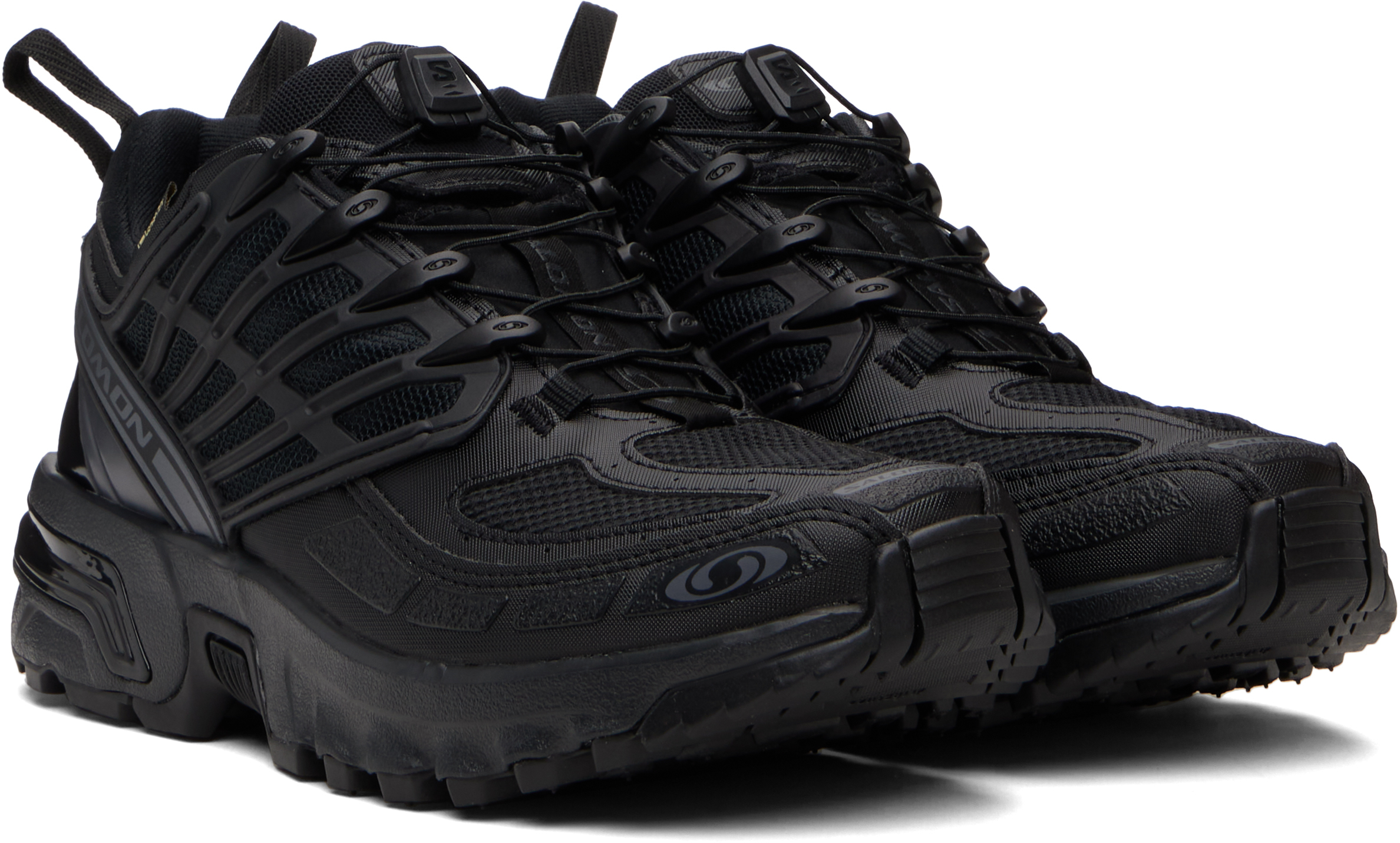 Salomon Black Acs Pro Gore-tex Sneakers In Black