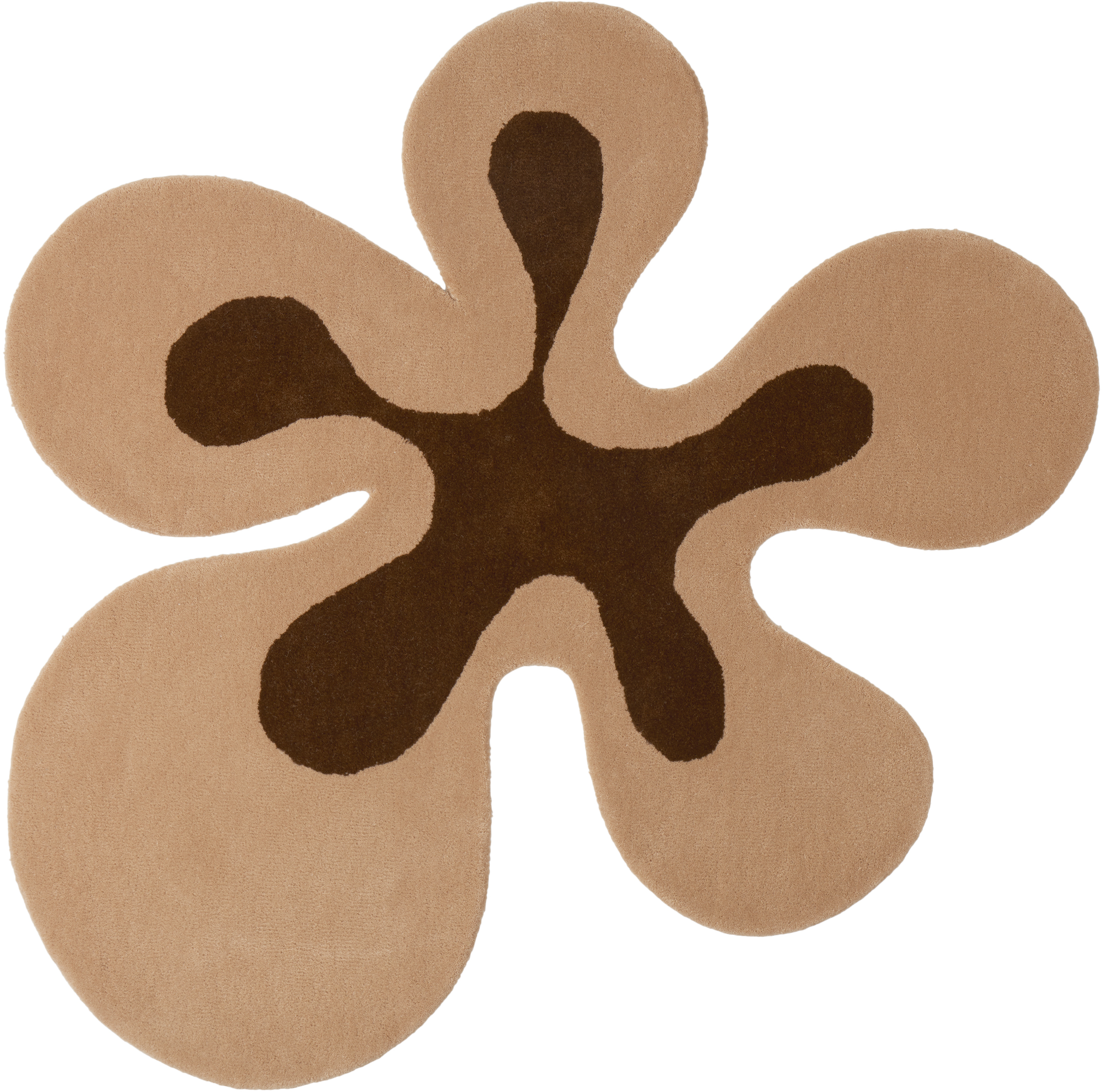 Rashelle Ssense Exclusive Brown Groovy Flubber Rug