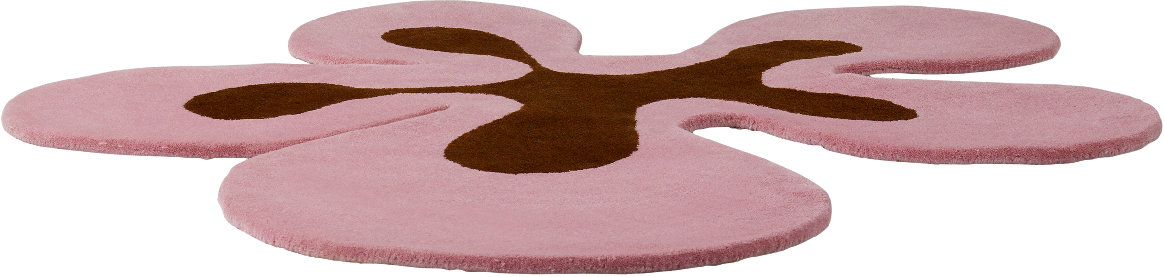 Rashelle Ssense Exclusive Pink & Brown Groovy Flubber Rug