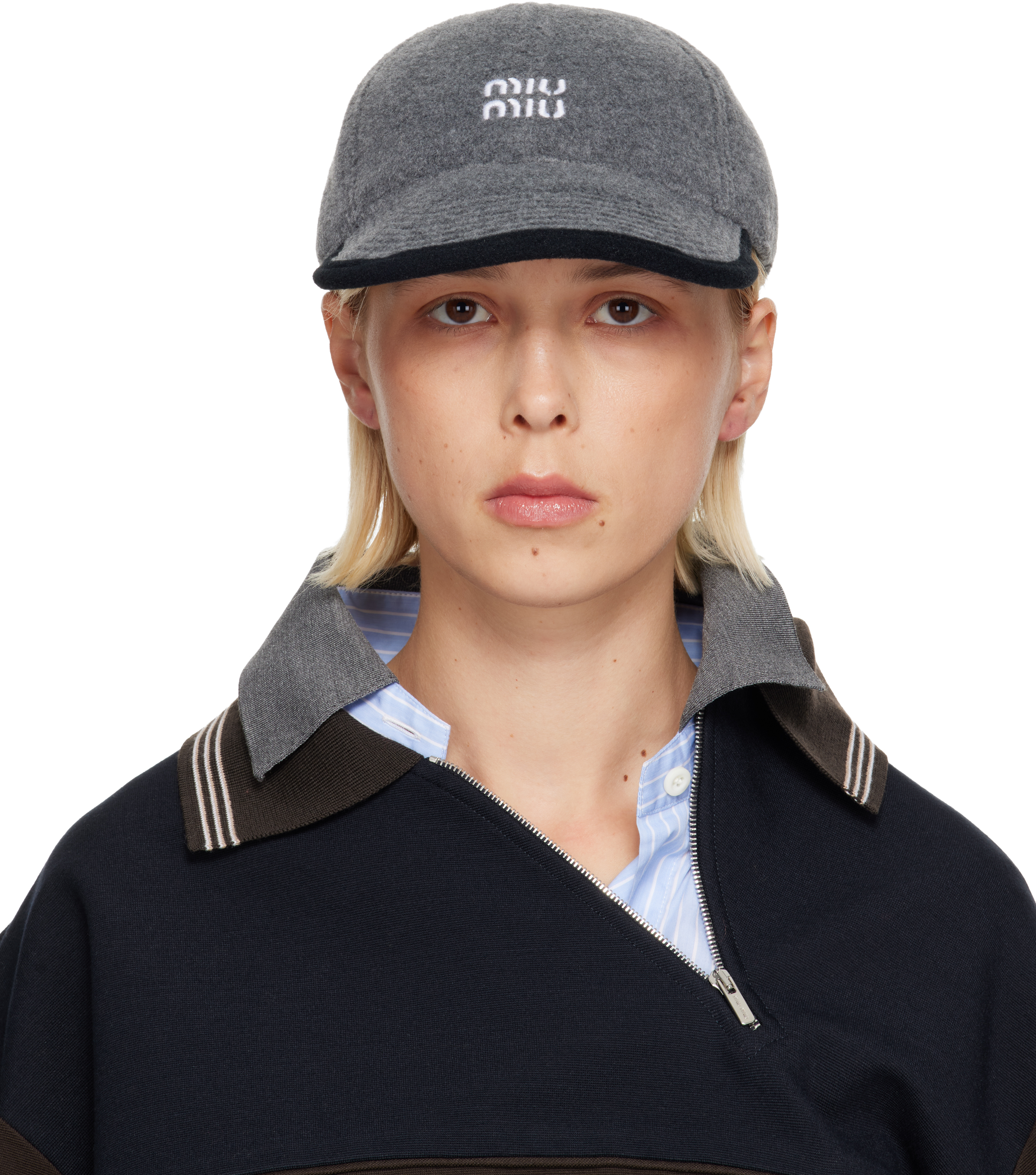 miu miu フリースキャップ Miu Miu Fleece Baseball Cap | Brown | FARFETCH