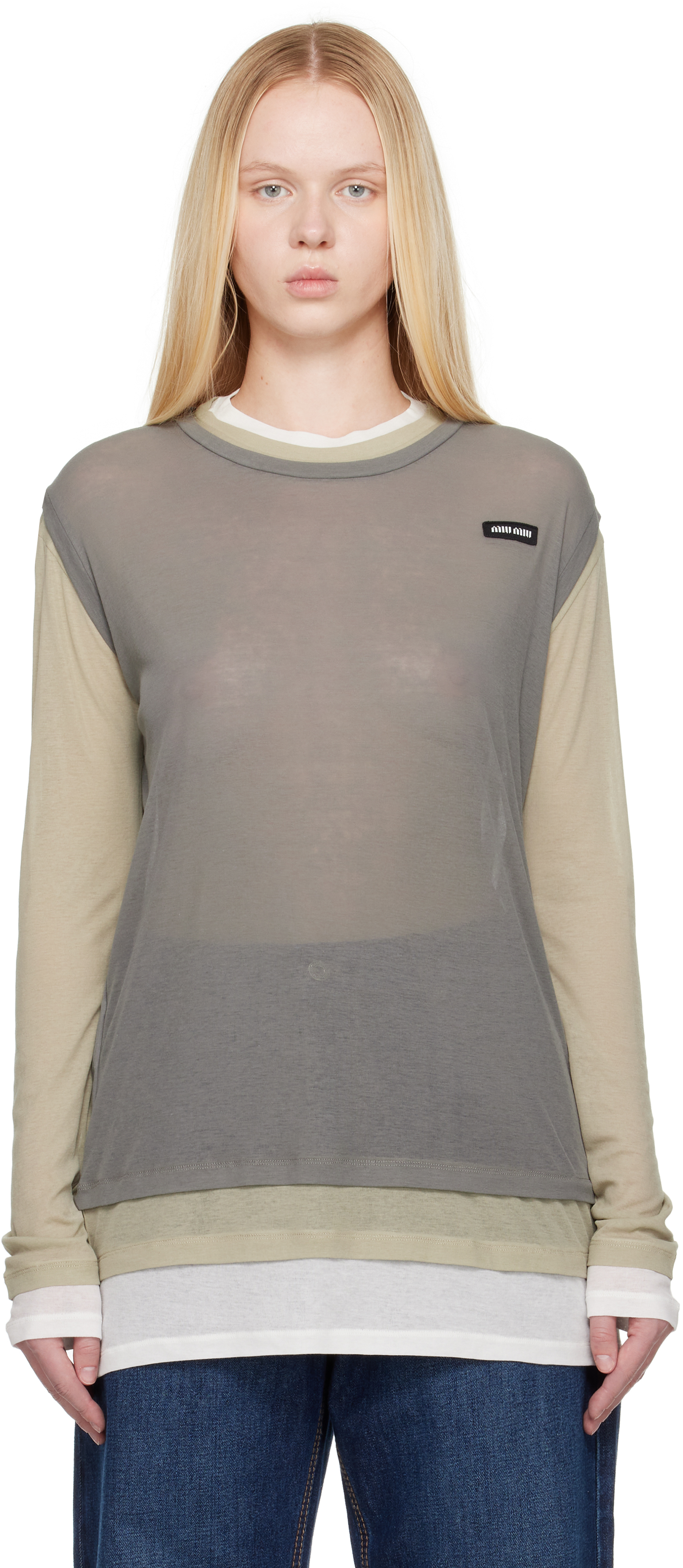 khaki-cotton-miu-miu-top-