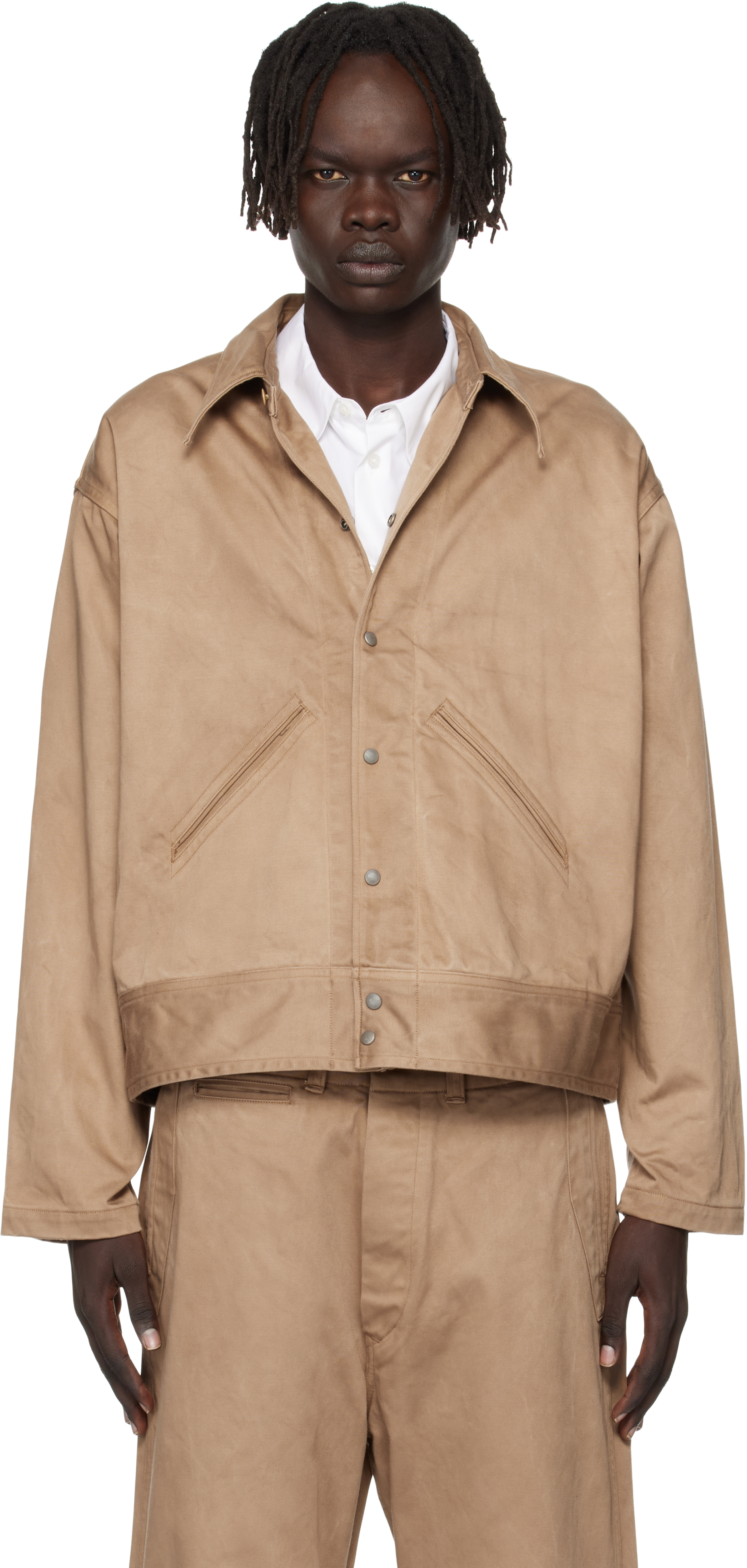 Taiga Takahashiのベージュ Lot. 324 USMD Convalescent ジャケットが