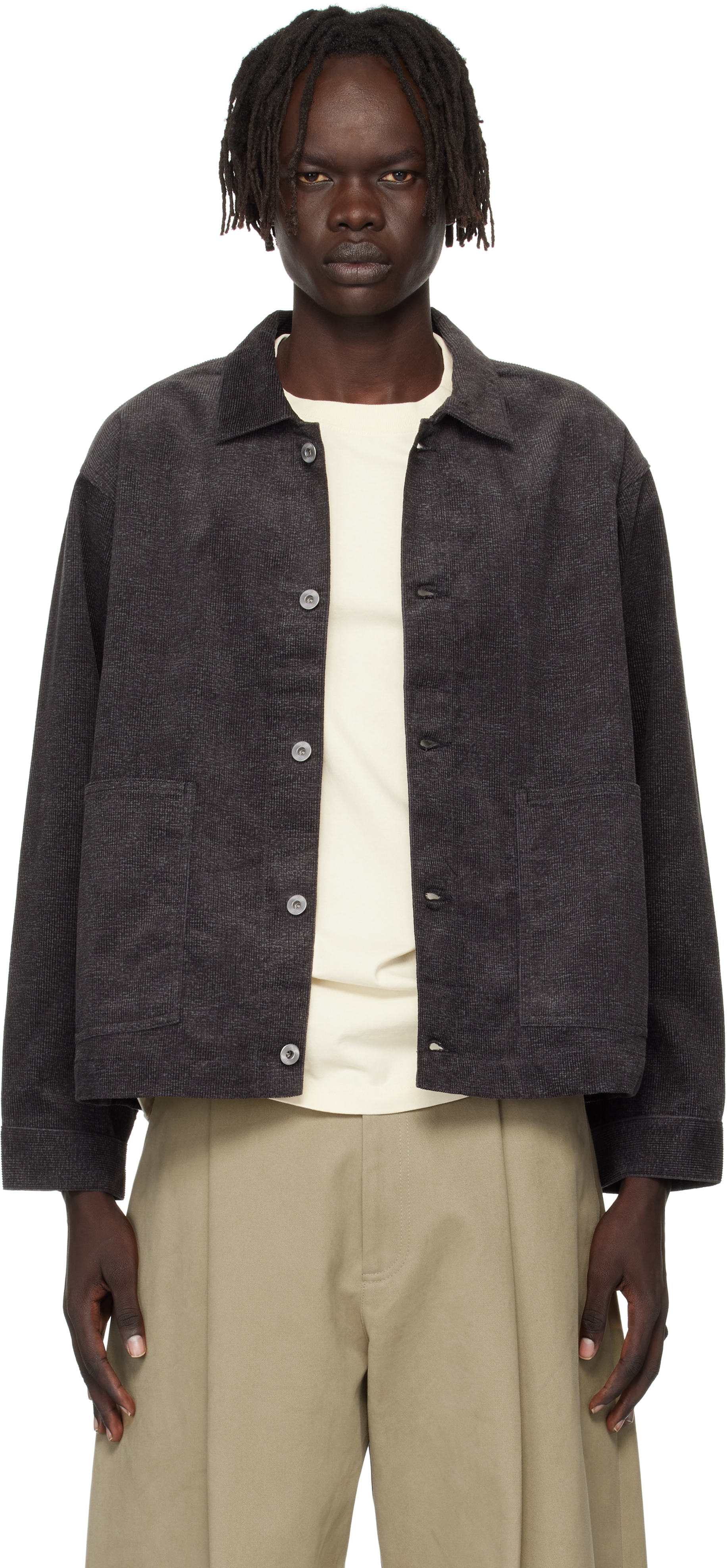Taiga Takahashi: Gray Lot. 303 Coverall Jacket | SSENSE