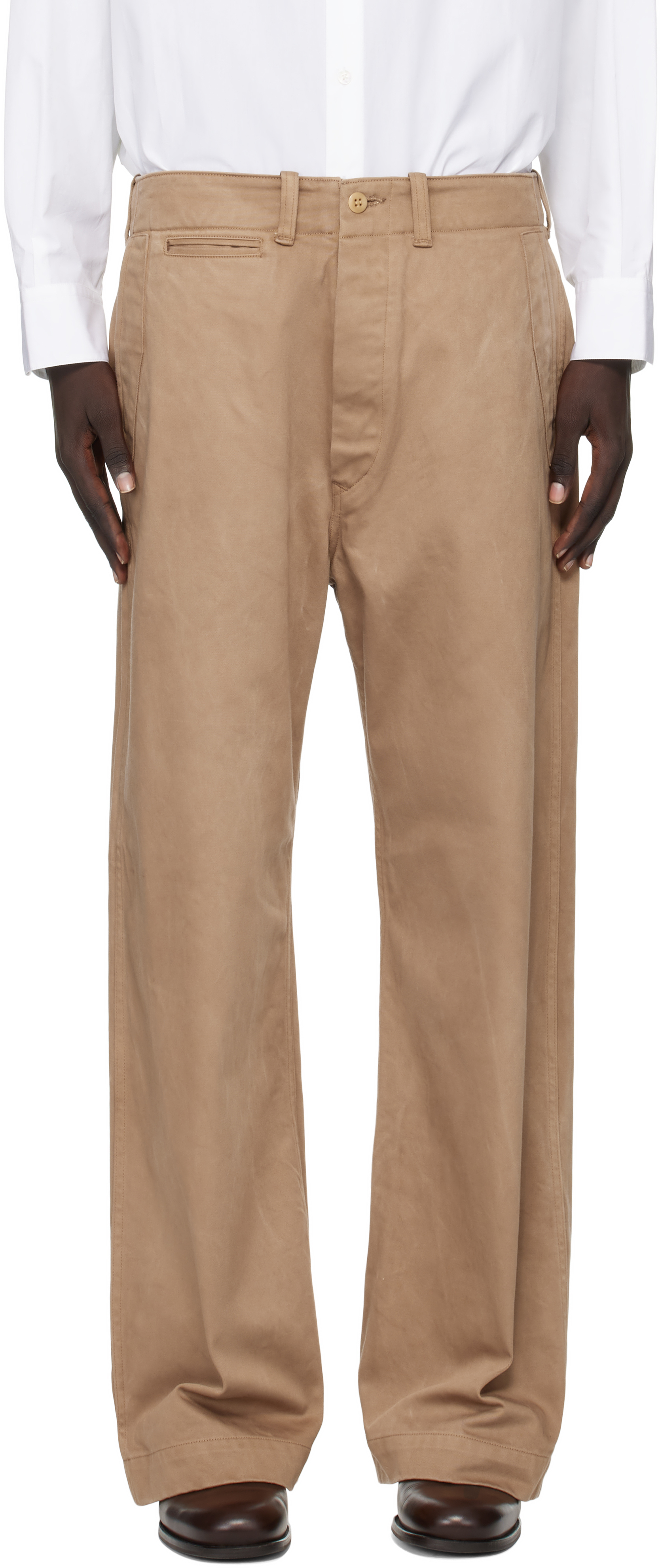 Taiga Takahashi: Beige Lot. 202 Engineer Trousers | SSENSE