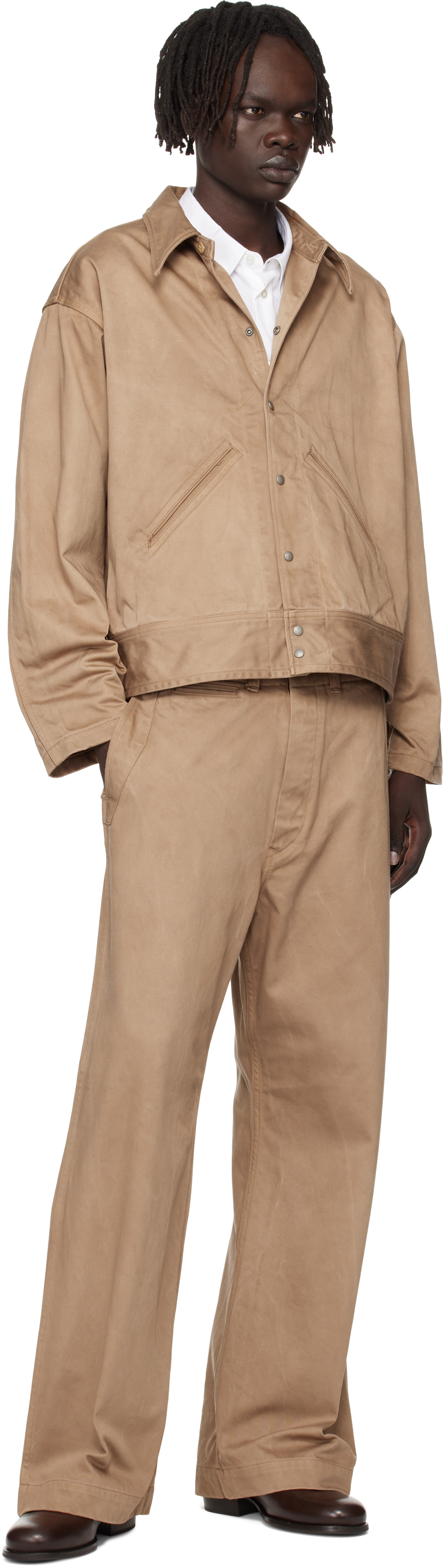 Taiga Takahashi Beige Lot. 202 Engineer Trousers In Multi