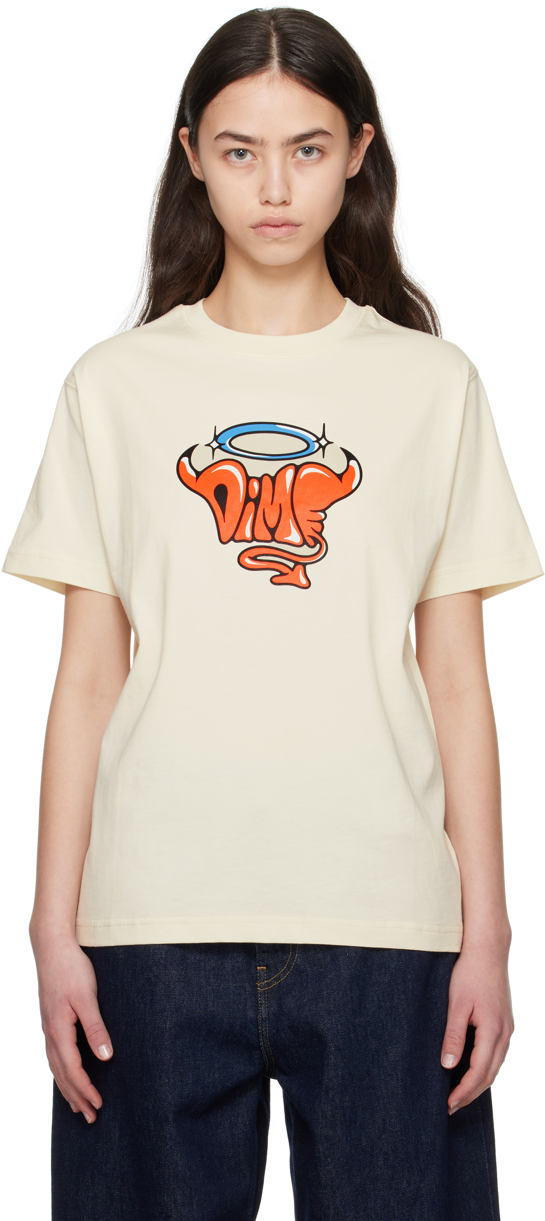 【Dime】Purgatory T-Shirt Dime: Off-White Purgatory T-shirt | SSENSE