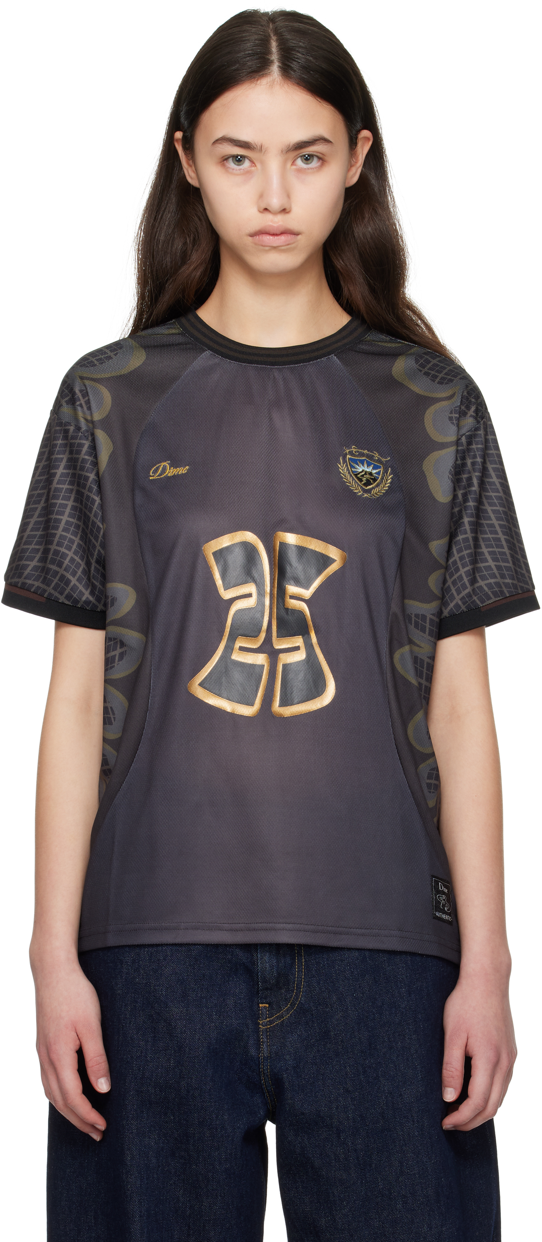 Dime Holy Flame Jersey In Gray