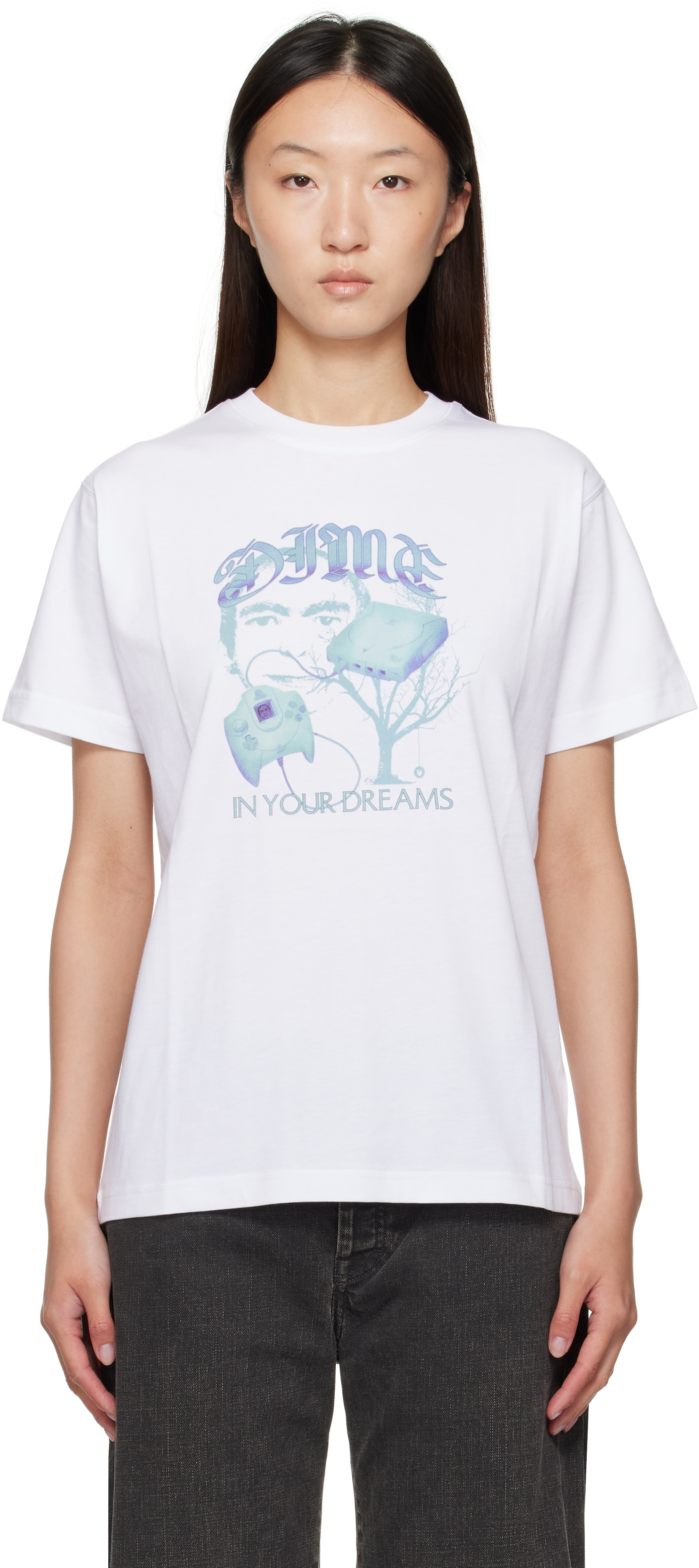 【関税込み】Dime ホワイト サテン Tシャツ ホワイト（白）系 Dime(ダイム) - 海外通販のBUYMA