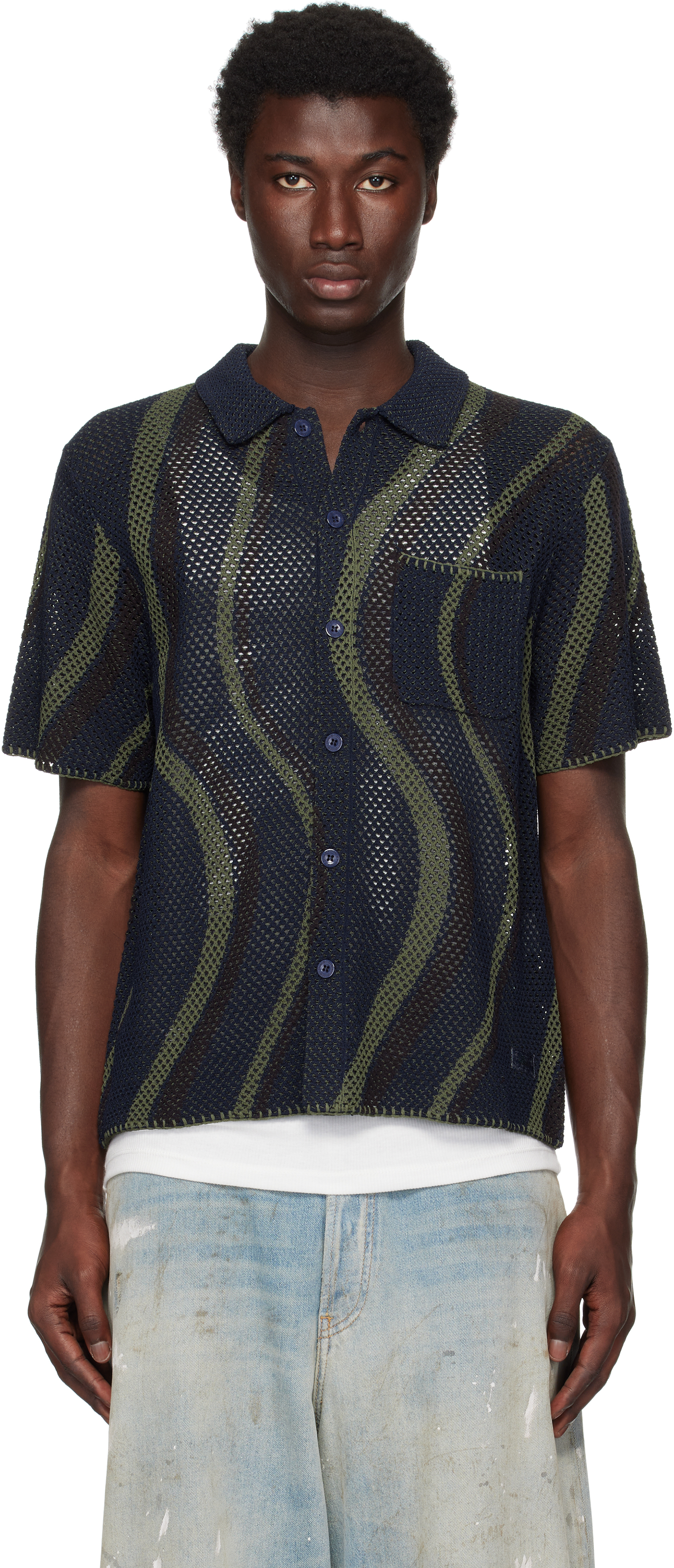 送料関税込【Dime】Soreil Button Up Knit ボタンアップ Dime - 【残り一点】Soleil Button Up Knit | ACRMTSM ONLINE STORE