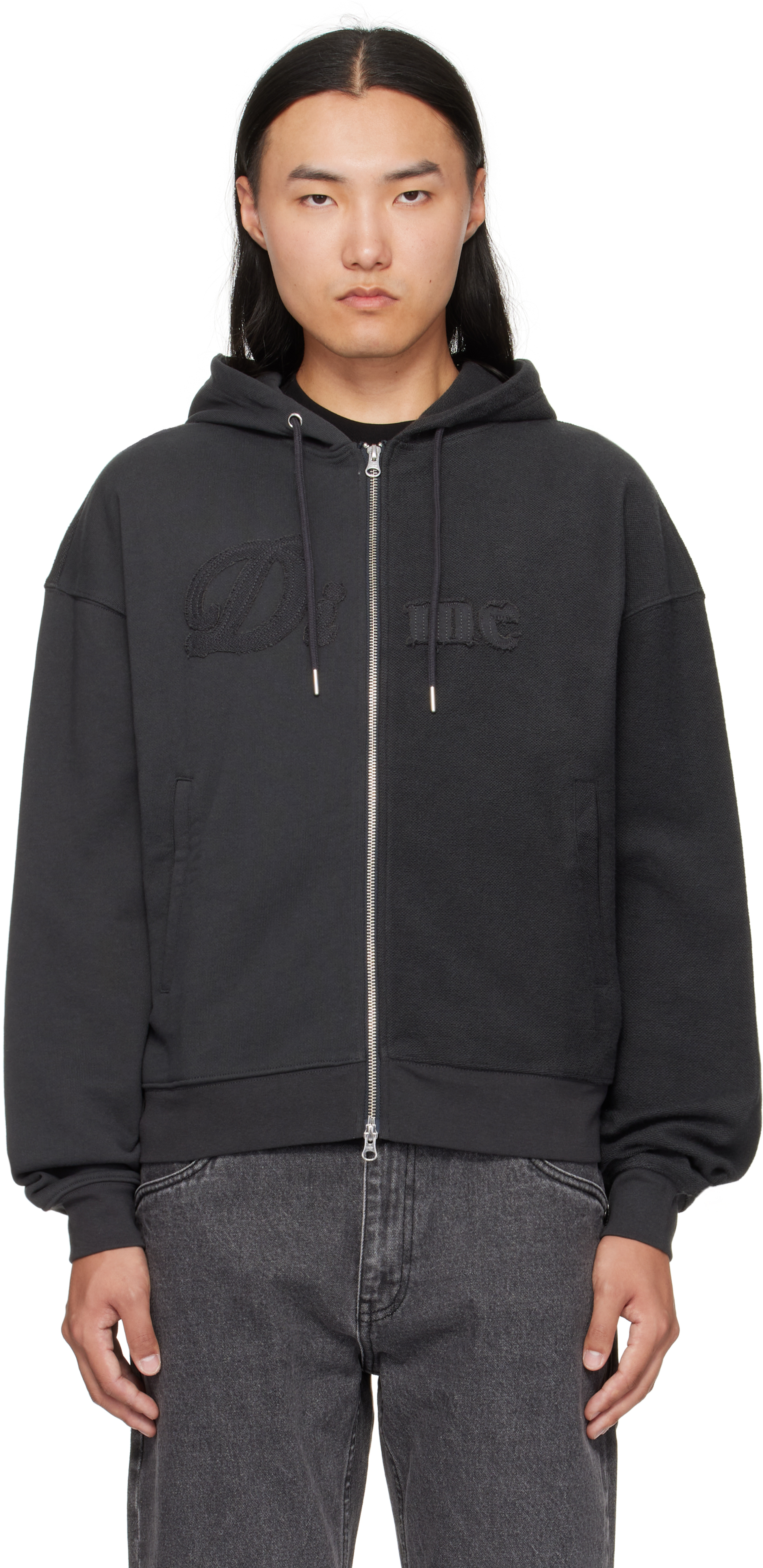 Dime ブラック フード付きパーカー Dime ブラック フード付きパーカー Dime ブラック フード付き