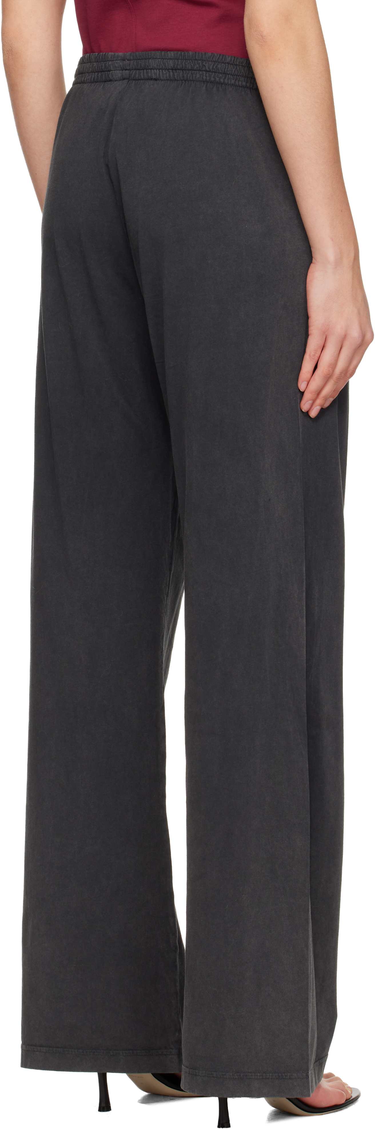 032c Gray Hardcore Wellness Lounge Pants In Black