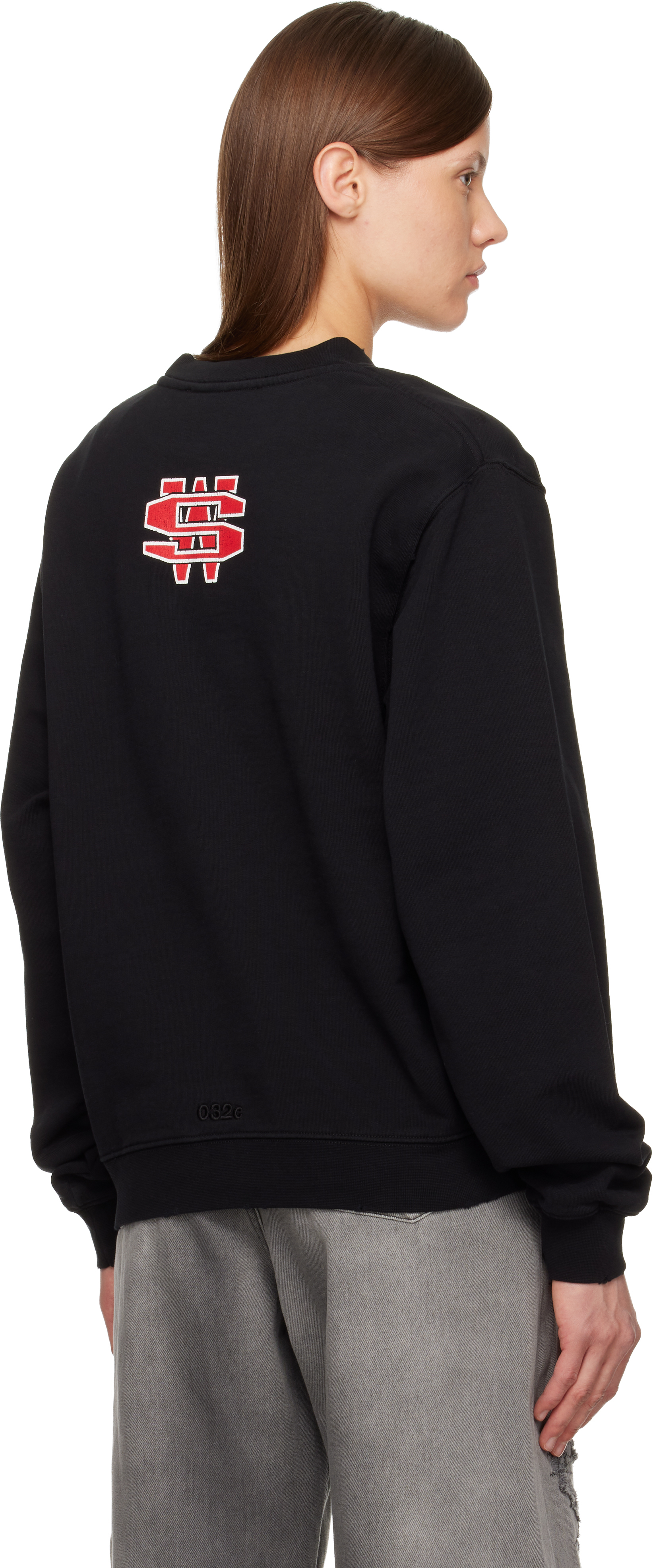 032c Black One Dollar Bill Sweater In Black