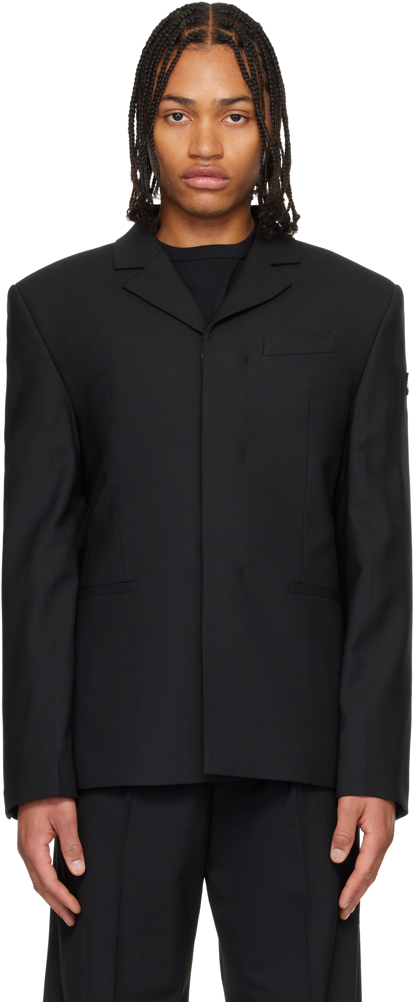 032cのブラック SB スーツ テーラードジャケットがセール中