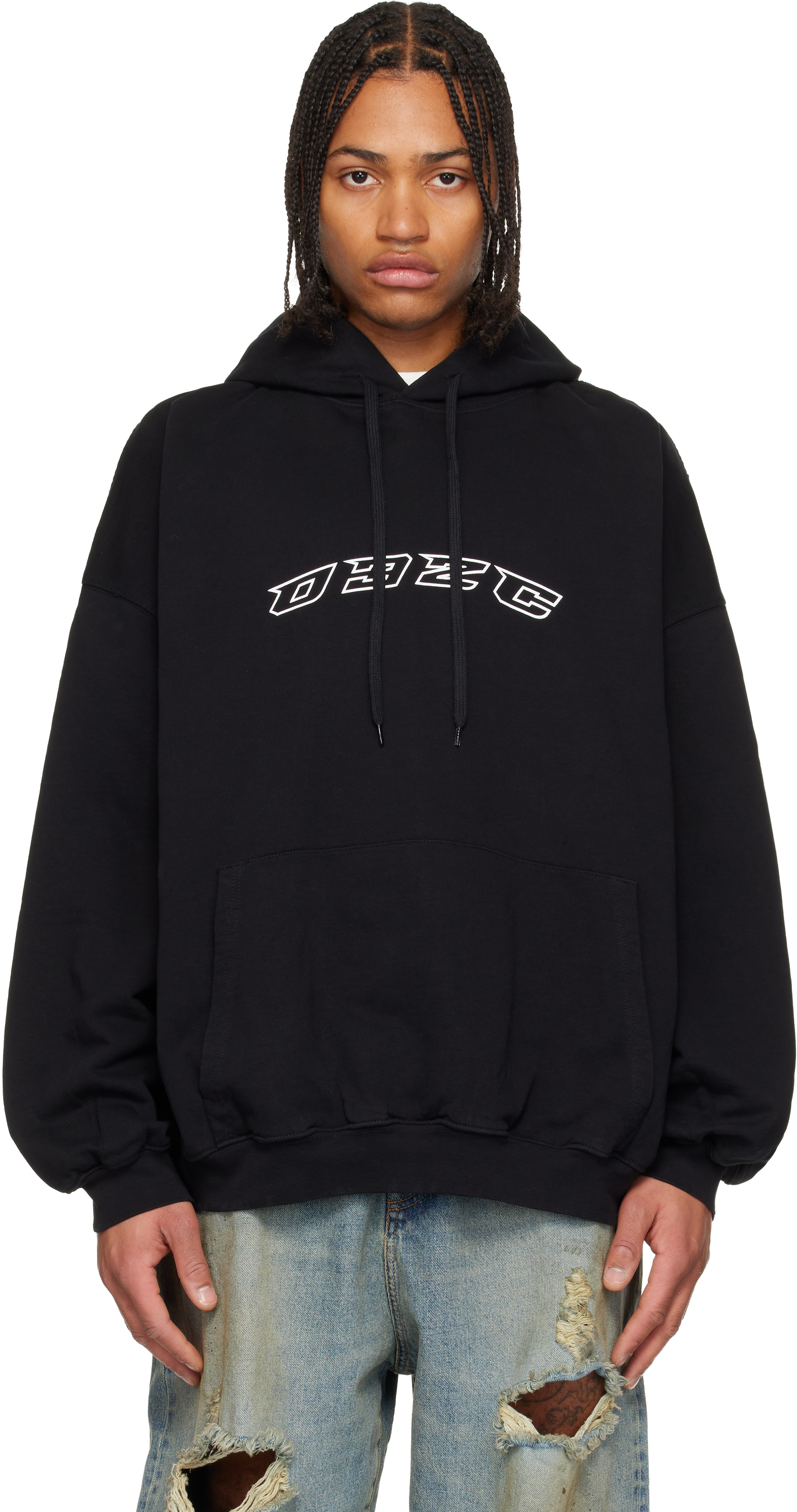 032c Black Hansel And Gretel Oversized Hoodie