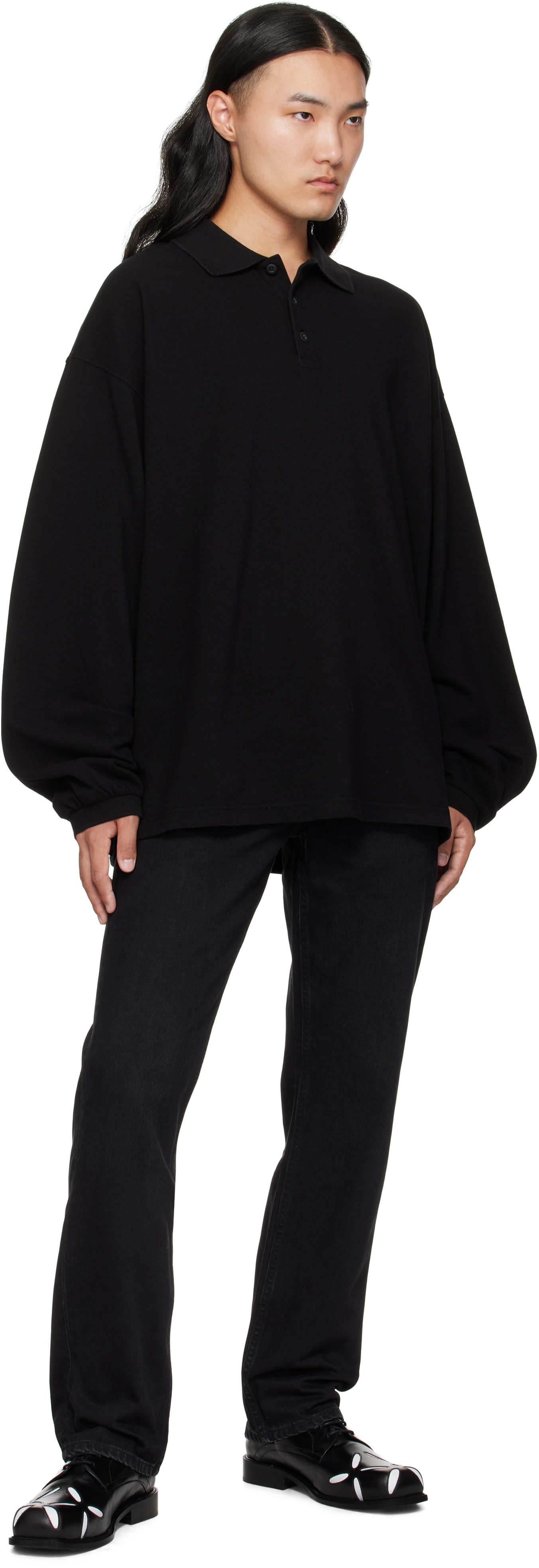 032c Black Speed Devil Polo In Black