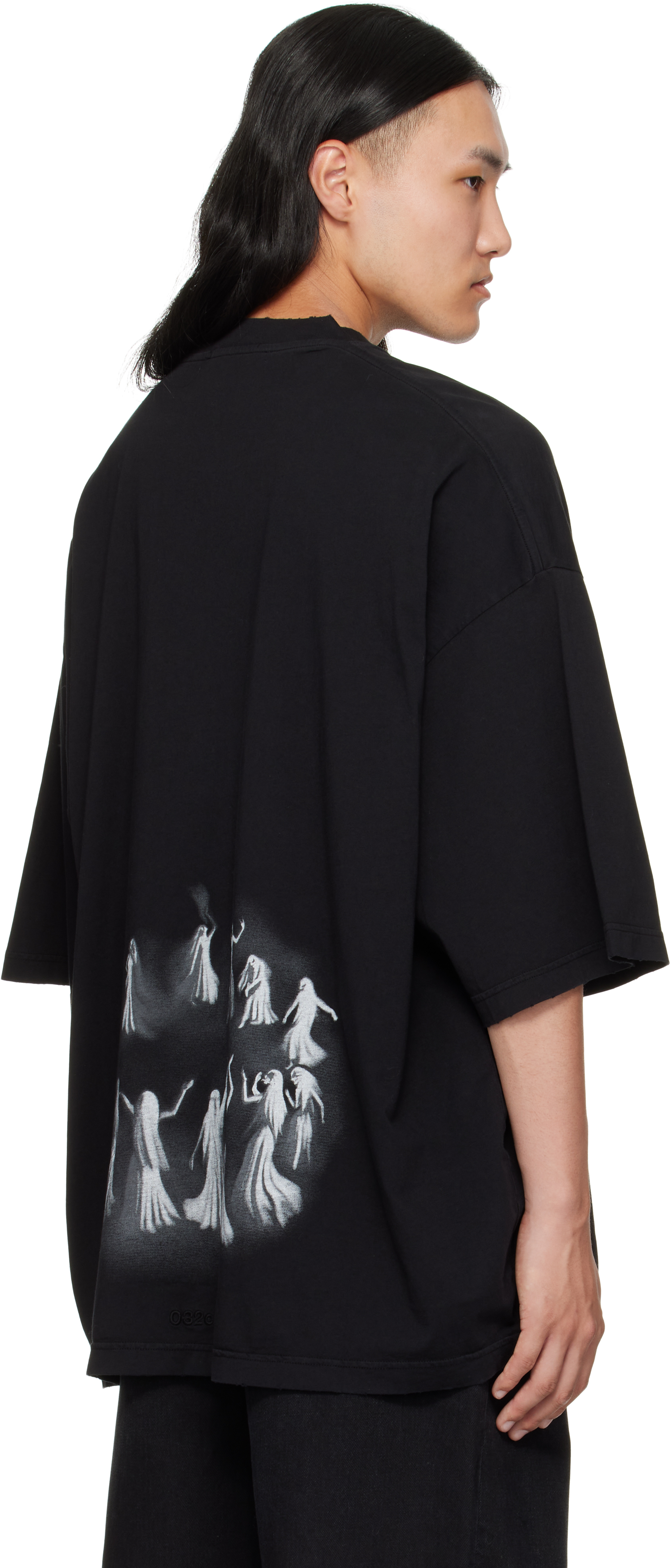 032c Black Hansel And Gretel Oversized T-shirt In Black