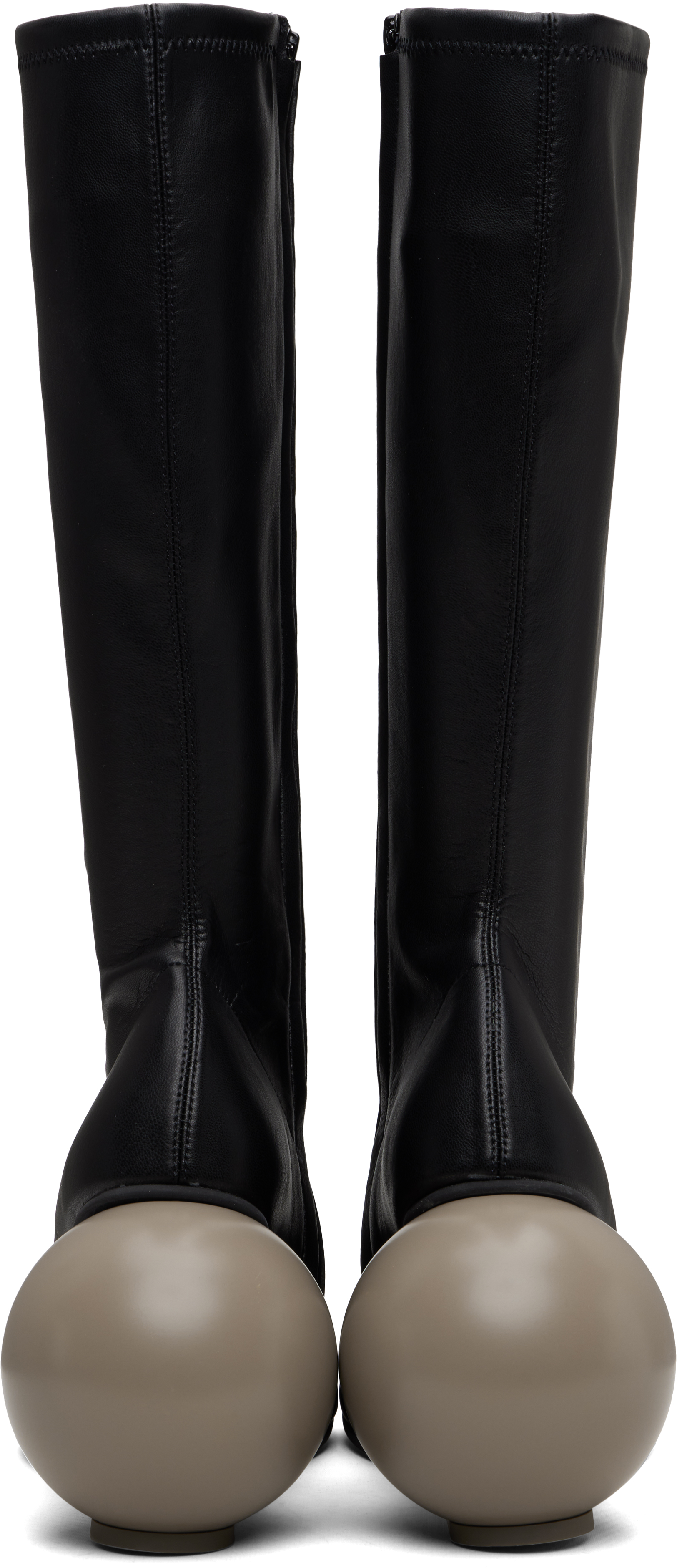 Yume Yume Black Ball Tall Boots In Multi