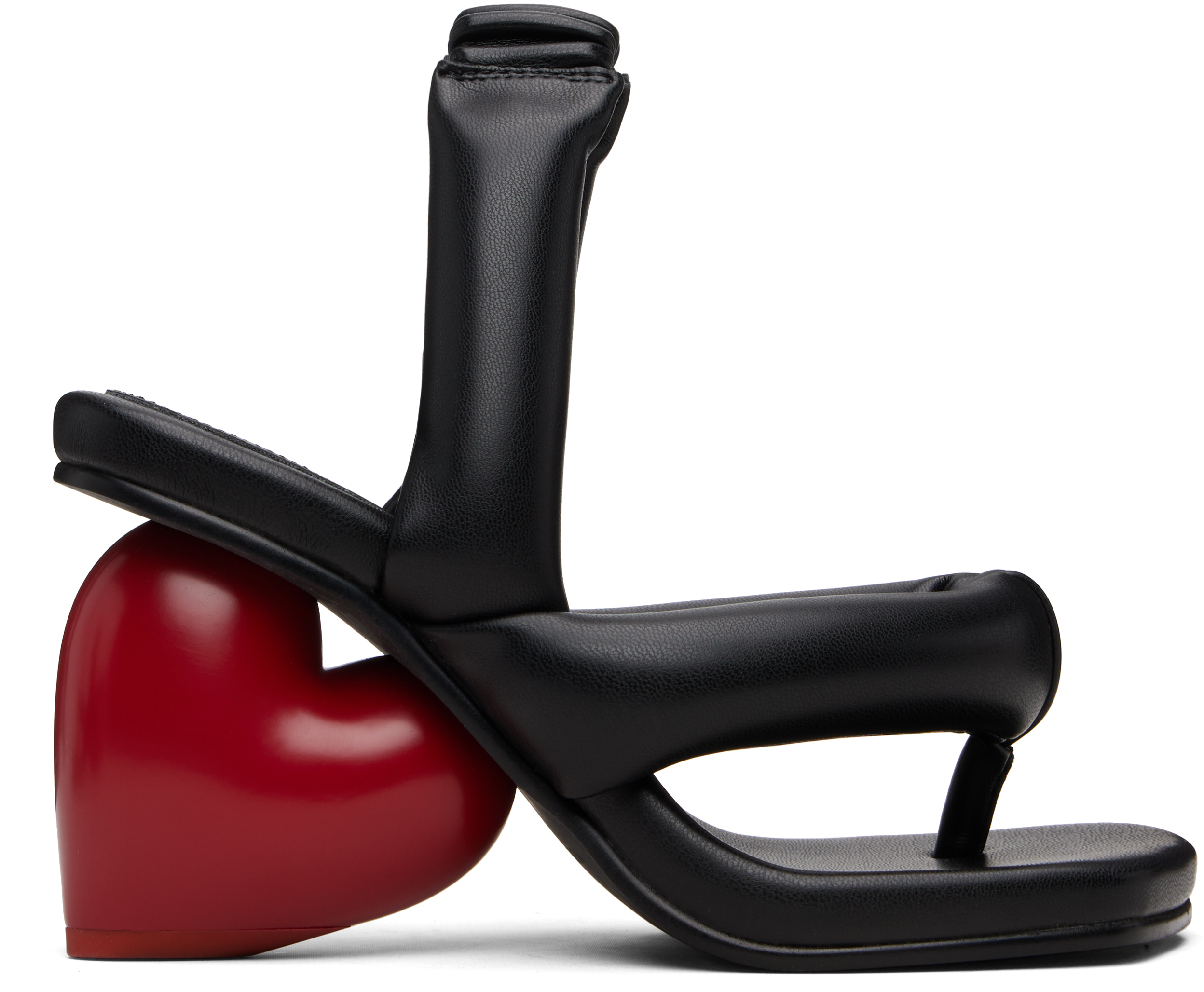 Yume Yume Black & Red Love Heeled Sandals In Multi