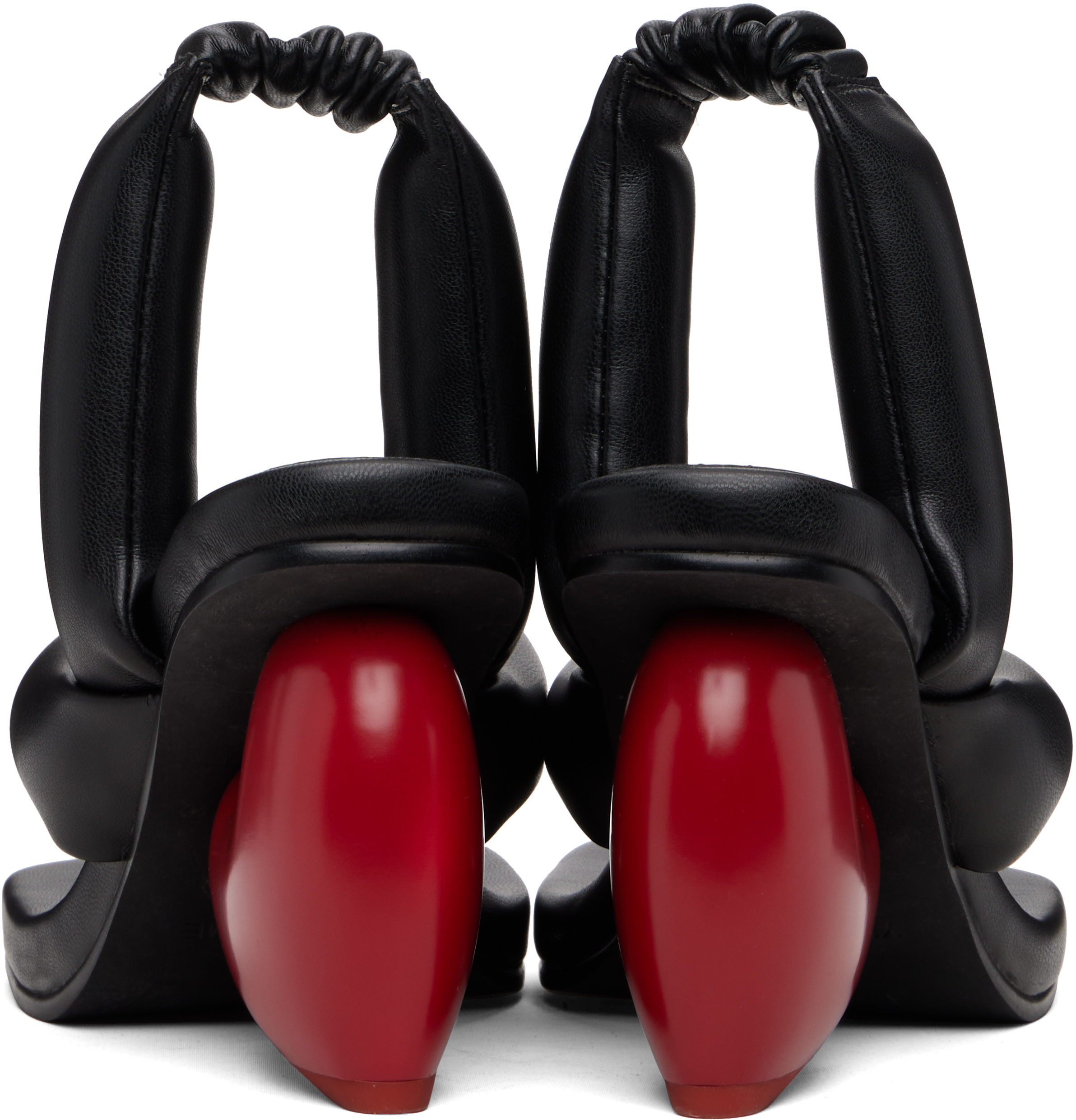 Yume Yume Black & Red Love Heeled Sandals In Multi