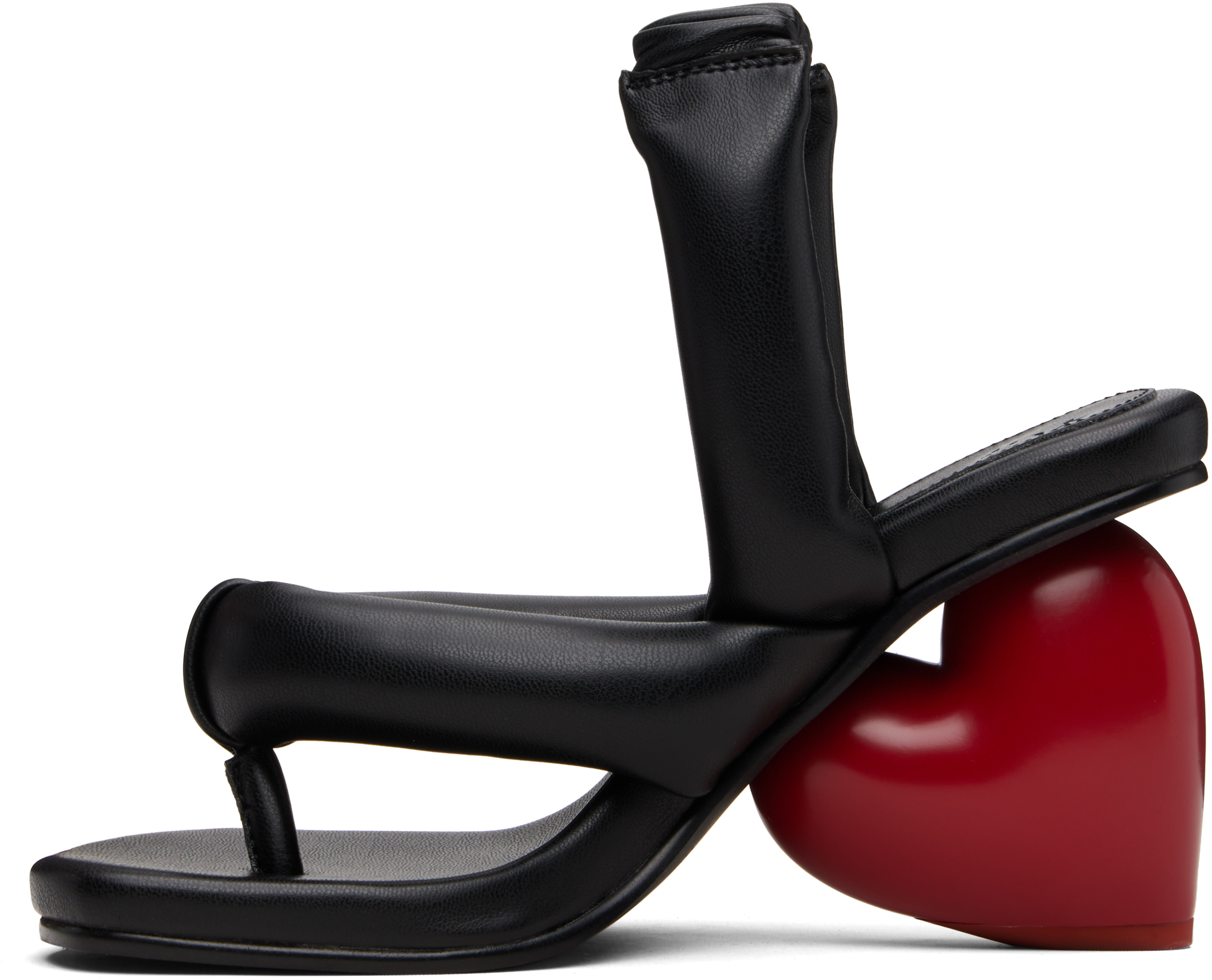 Yume Yume Black & Red Love Heeled Sandals In Multi