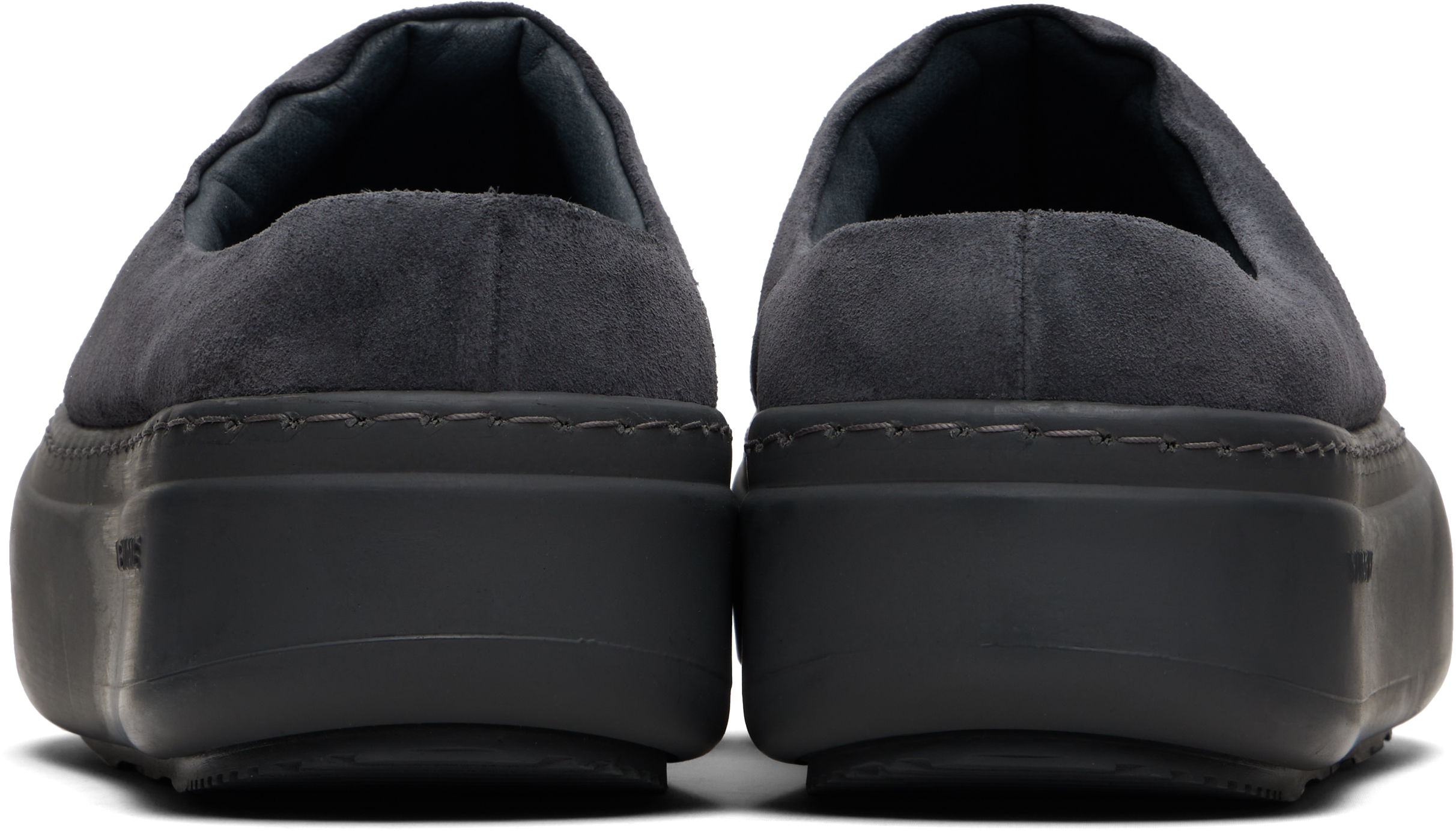 Yume Yume Gray Goofy Slide Loafers In Black