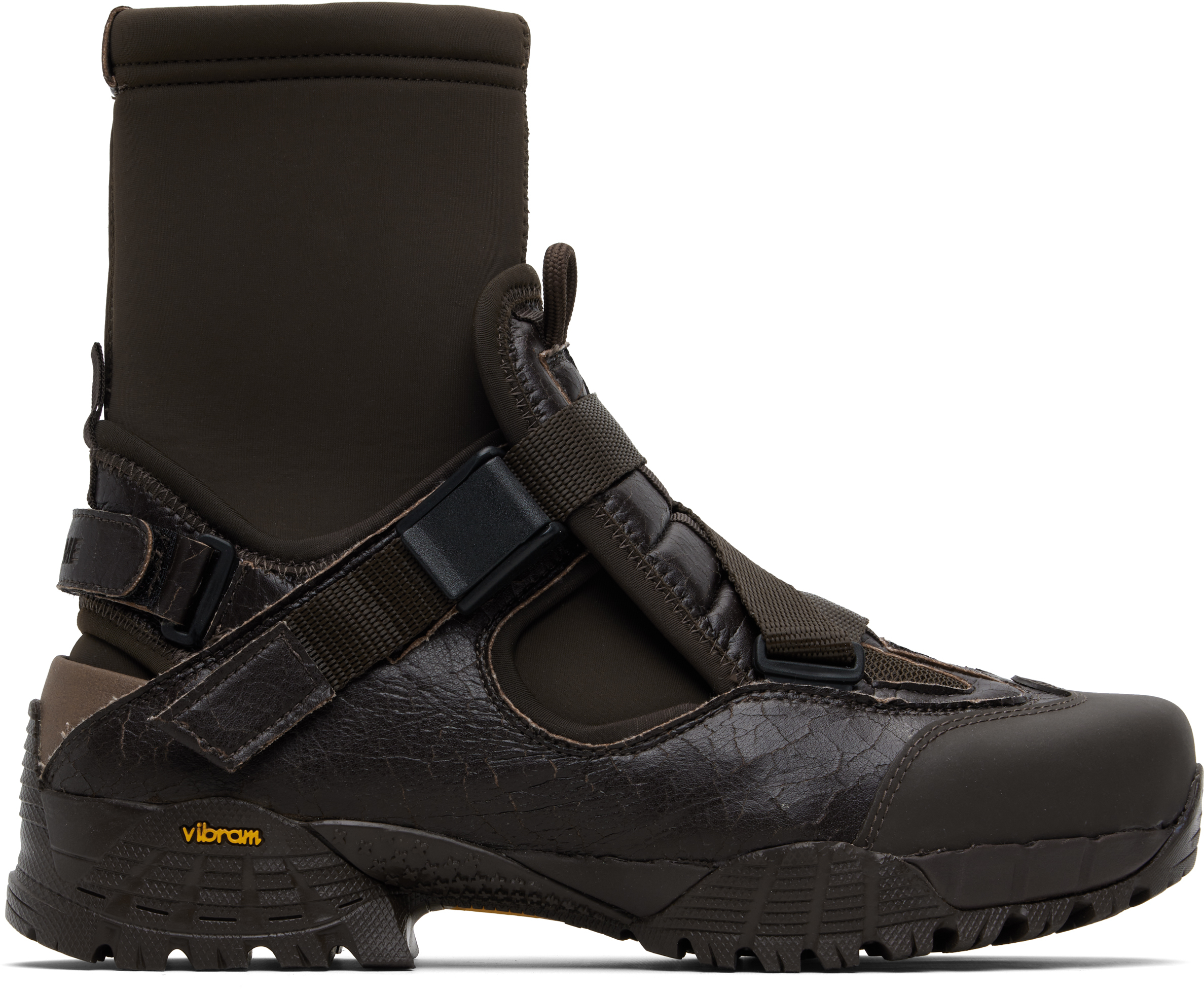 Yume Yume Brown Cloud Walker Sneakers In Black