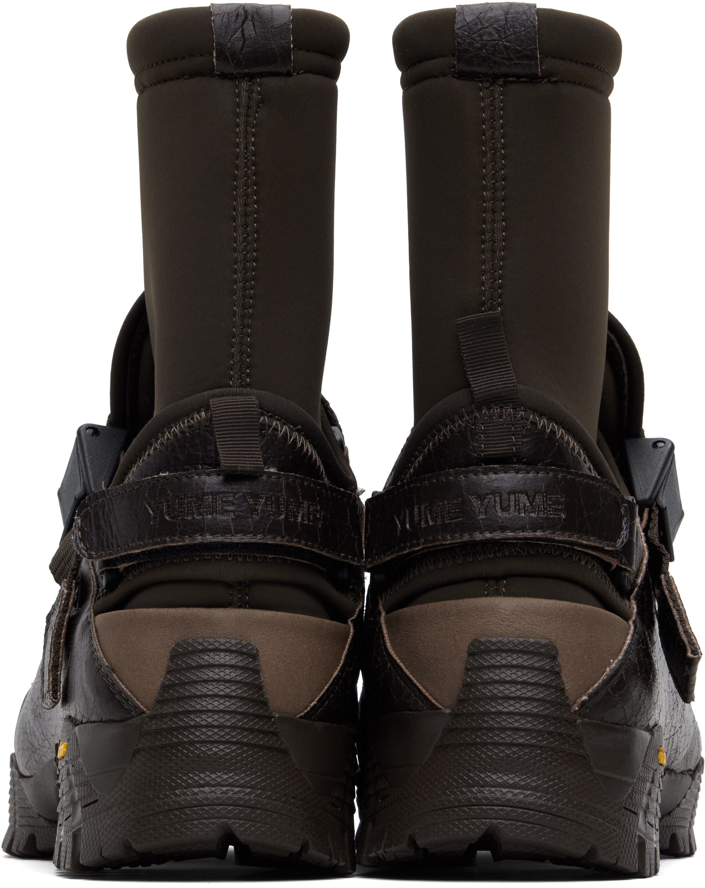 Yume Yume Brown Cloud Walker Sneakers In Black