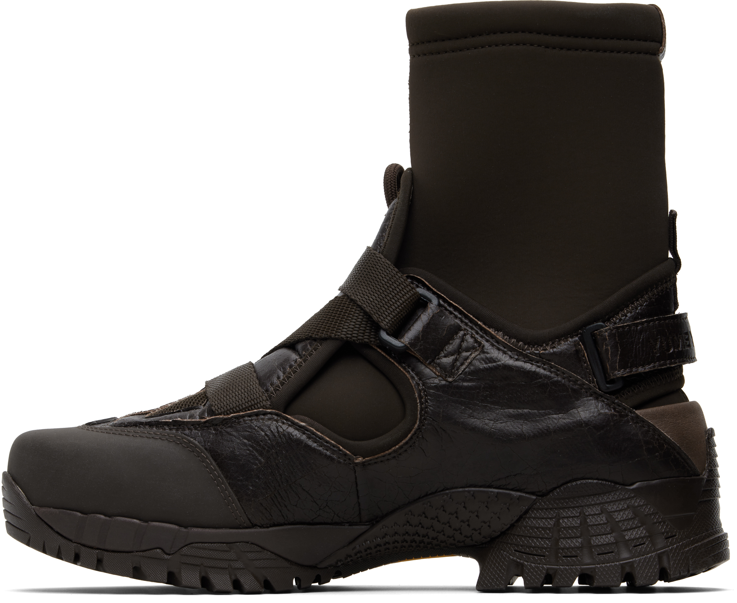 Yume Yume Brown Cloud Walker Sneakers In Black