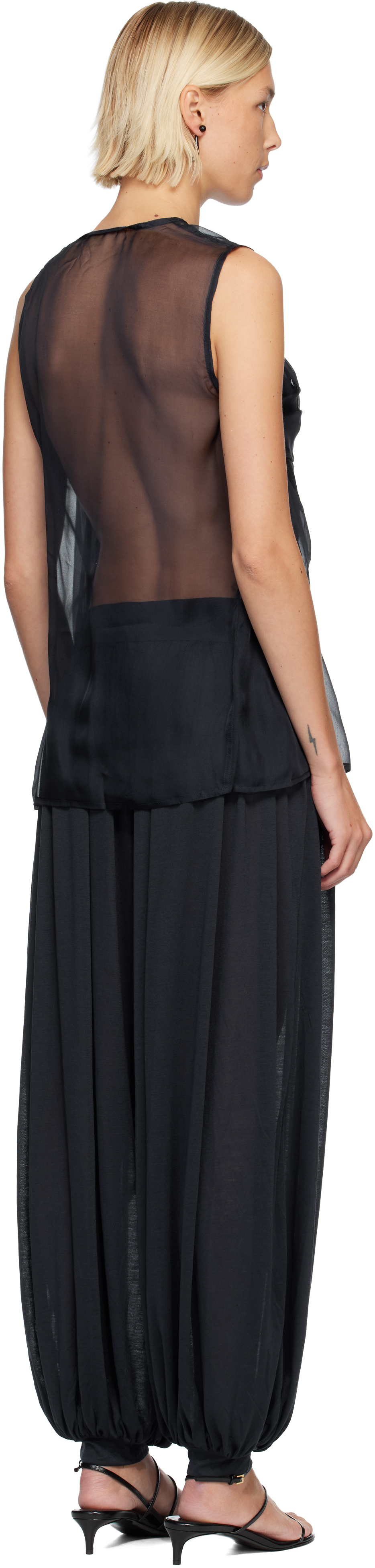 Belle Anna Navy Vale Top In Blue