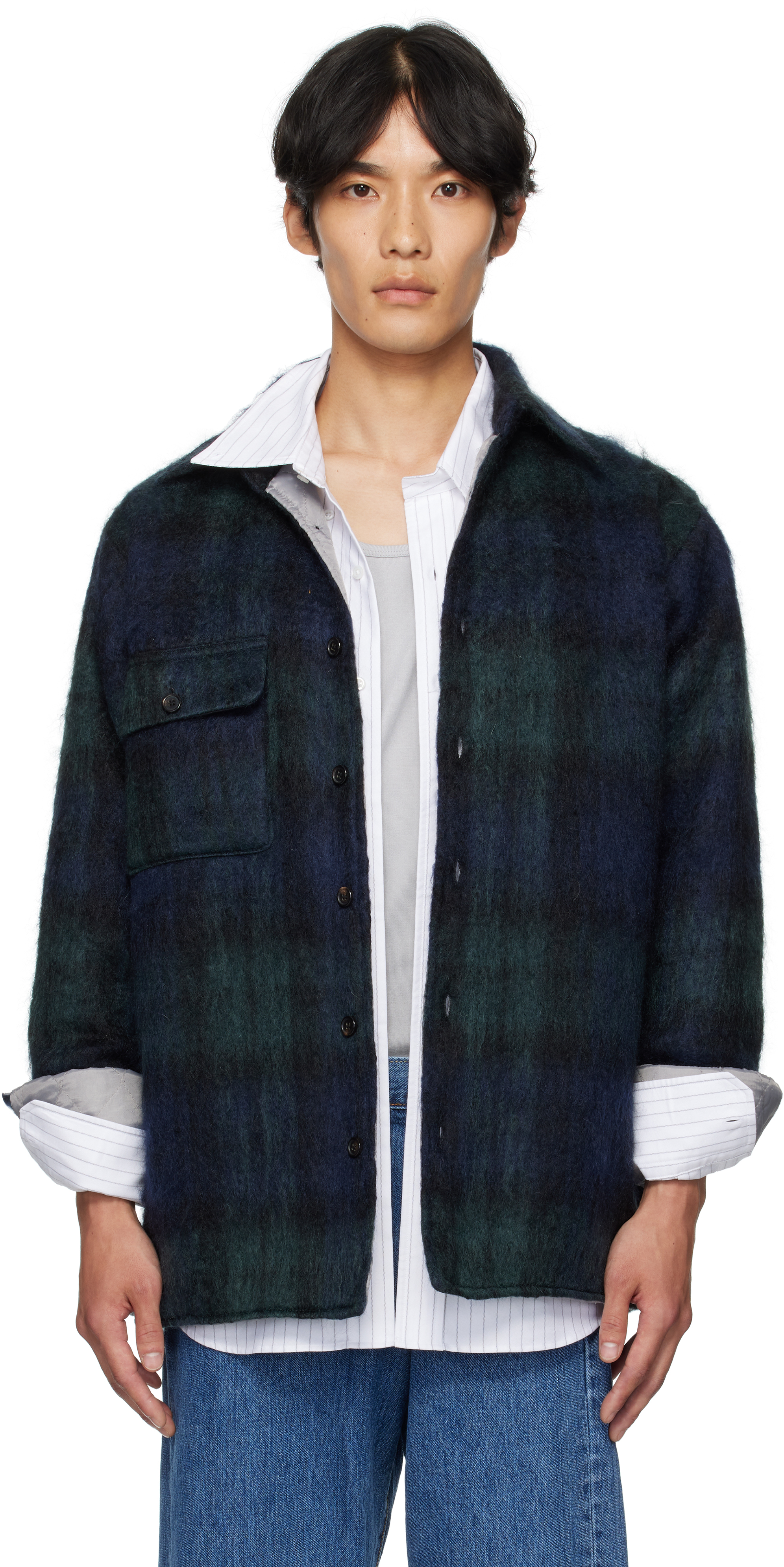 Navy & Green N°80 Woodhacker Shirt Jacket