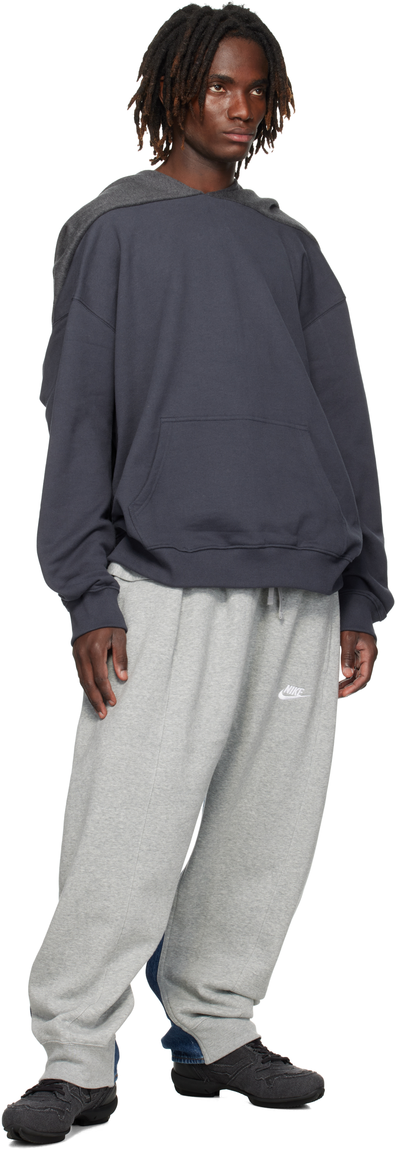 Bless Gray & Blue Nº68 Overjoggingjeans Sweatpants In Gray