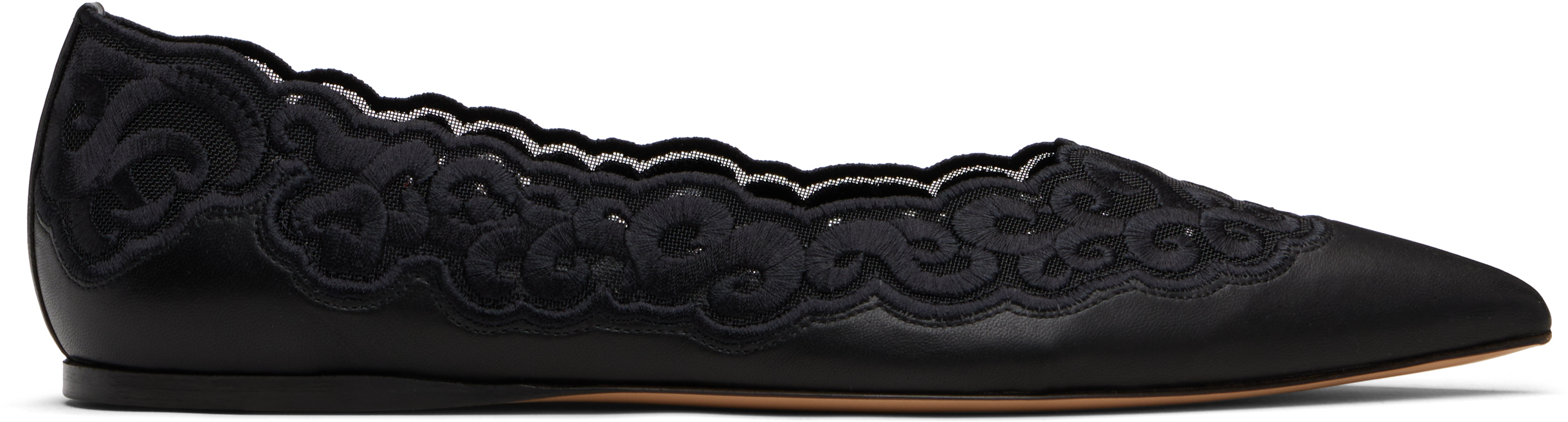 Black Ziva Ballerina Flats