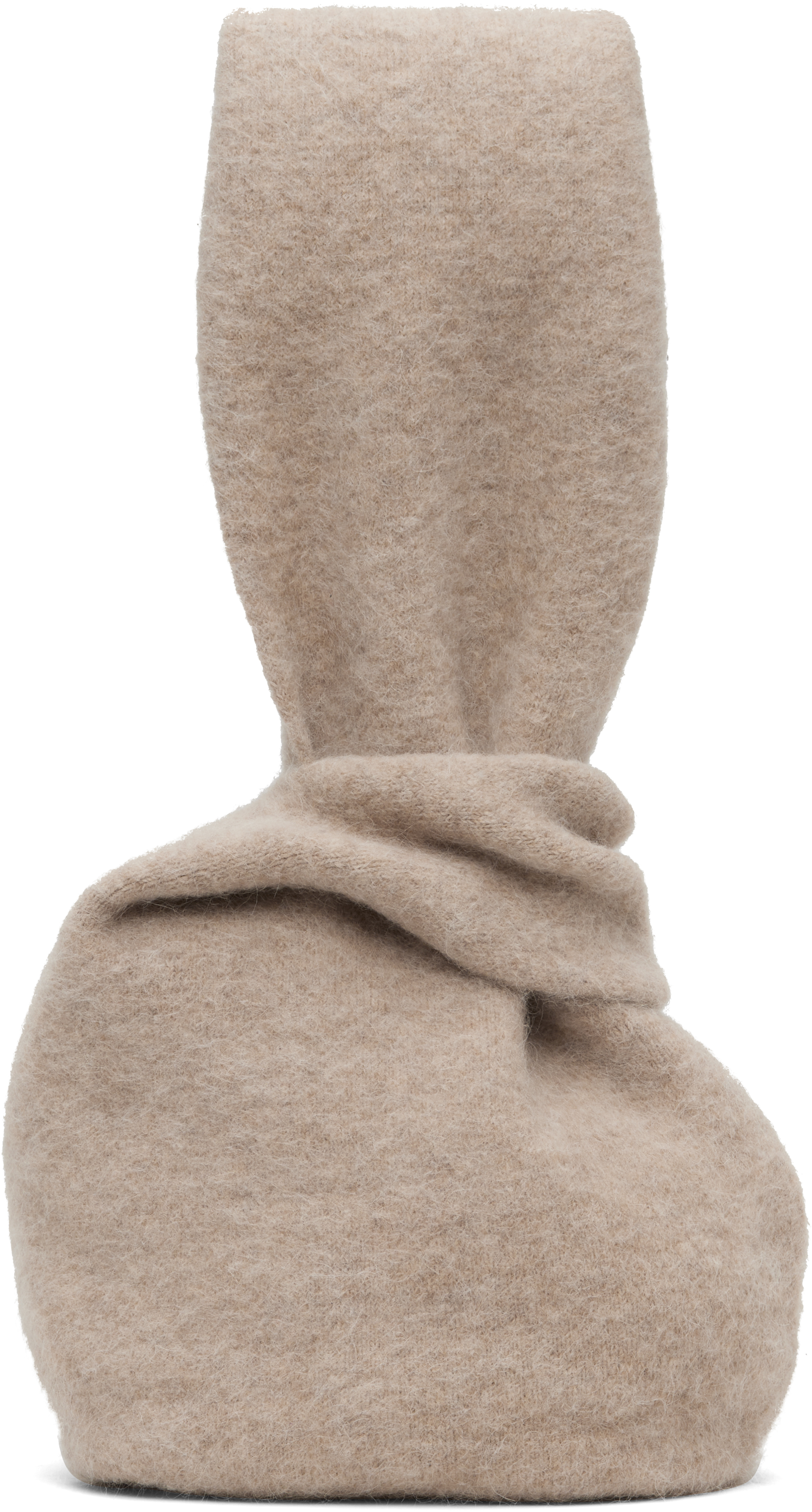 Lauren Manoogian Beige Knot Shopper Tote In Brown