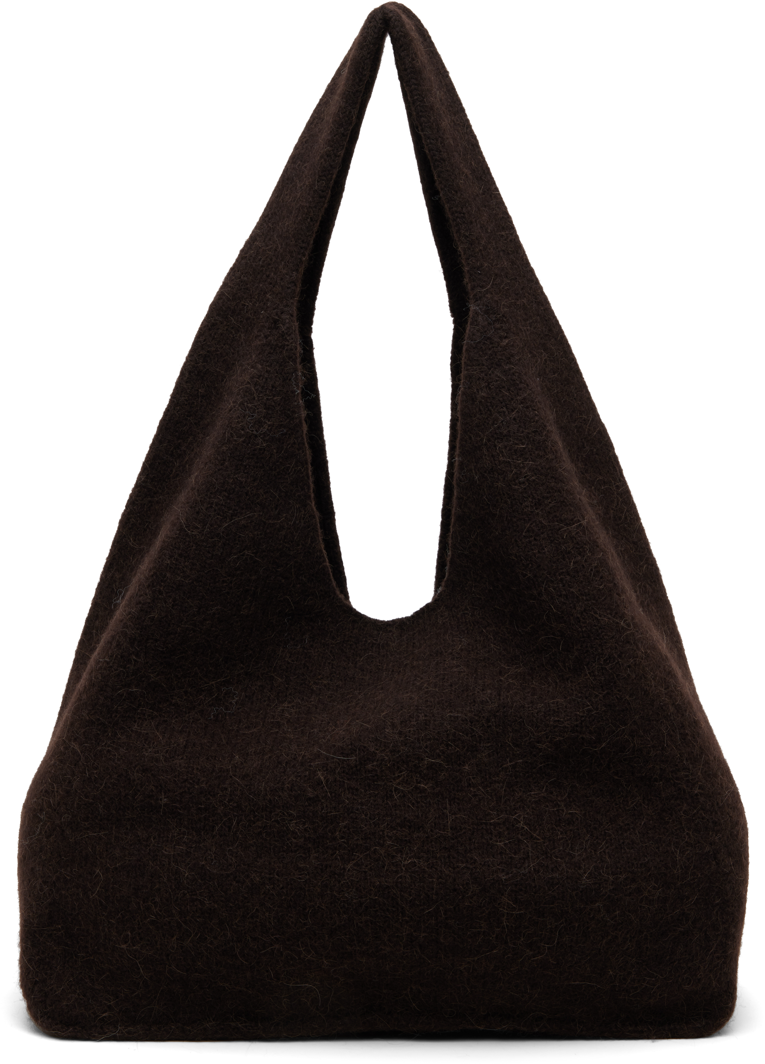 Lauren Manoogian Brown Knit Bindle Bag