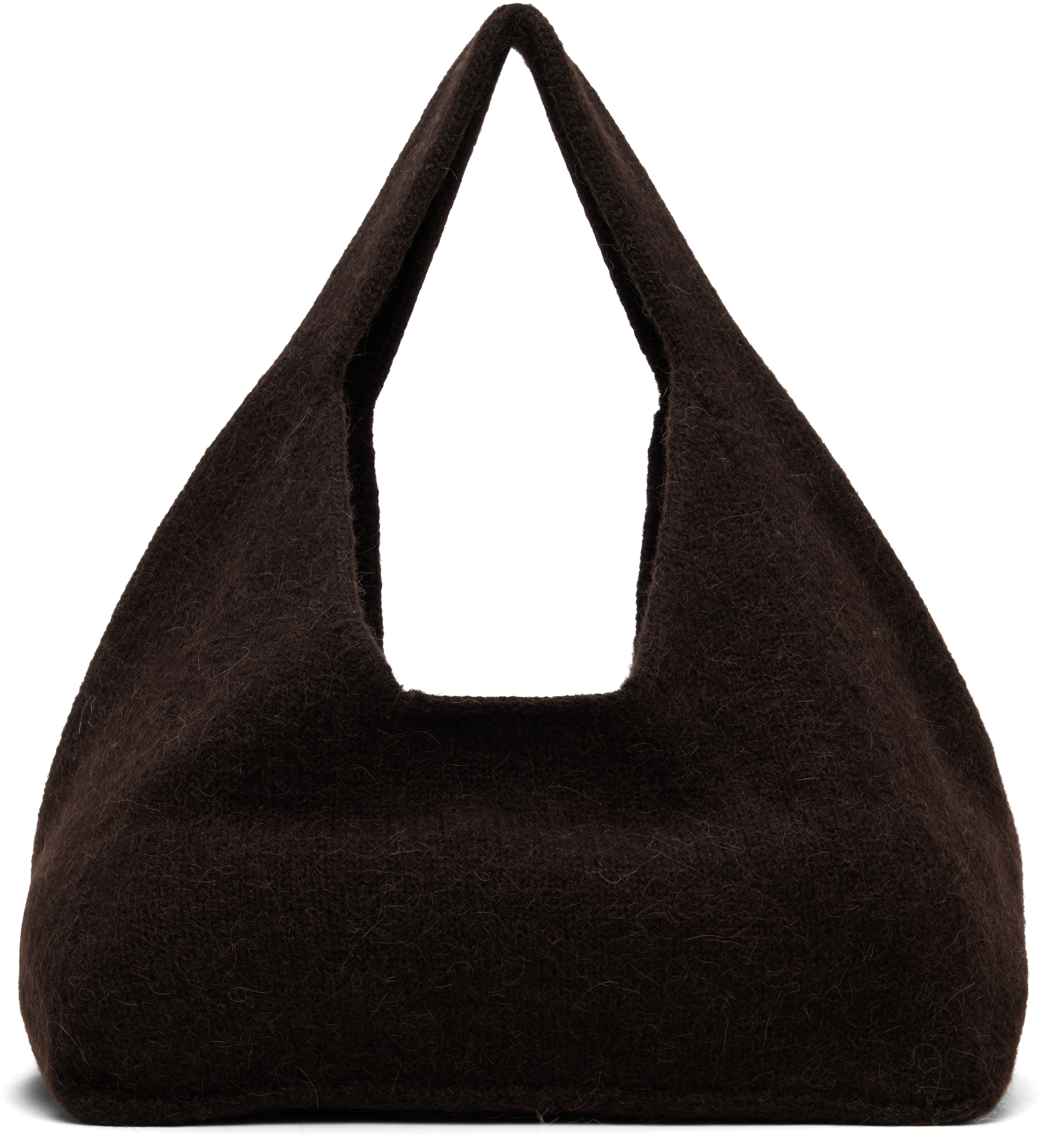 Lauren Manoogian Brown Knit Baby Bindle Bag
