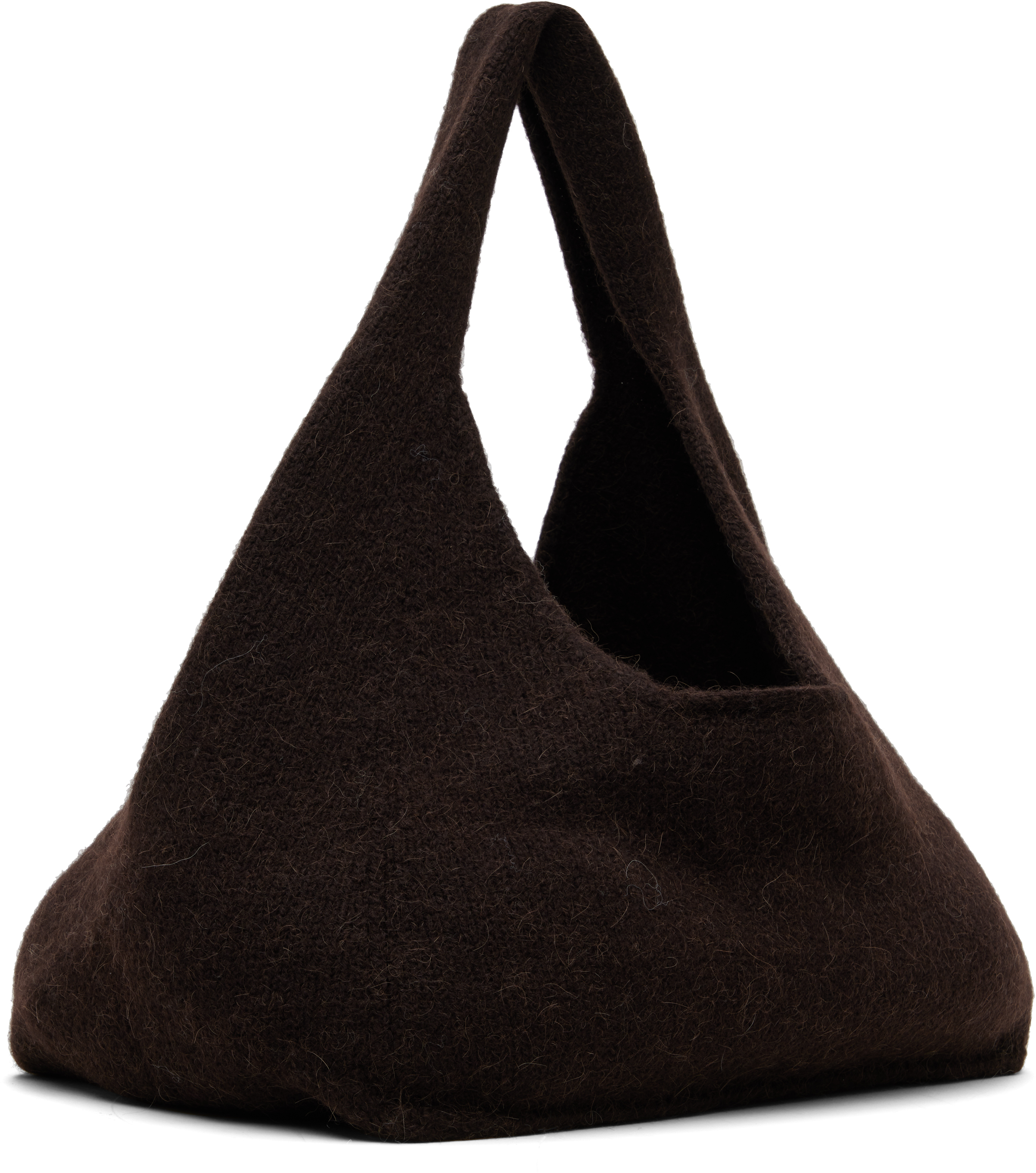 Lauren Manoogian Brown Knit Baby Bindle Bag