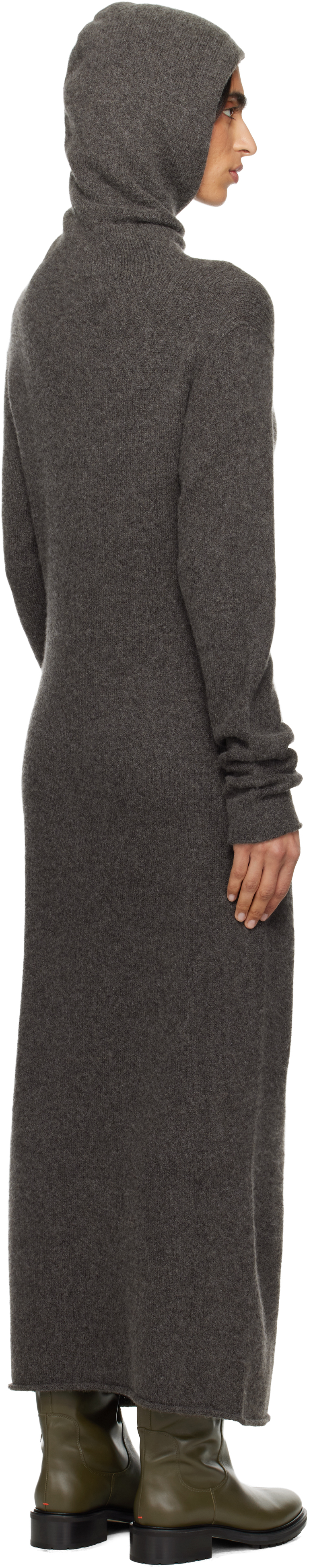 Lauren Manoogian Gray Soft Balaclava Maxi Dress In Gray