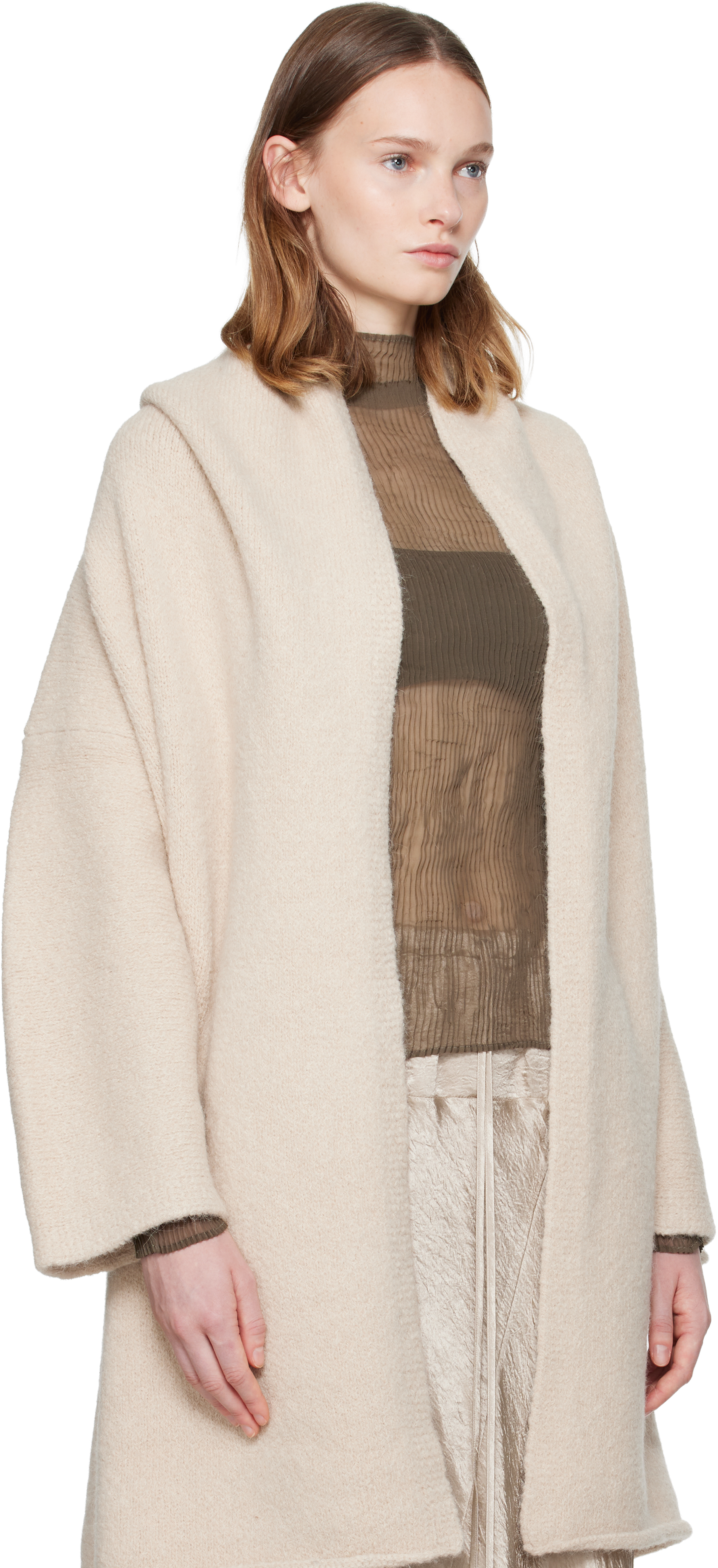 Lauren Manoogian Off-white Capote Coat In Neutral